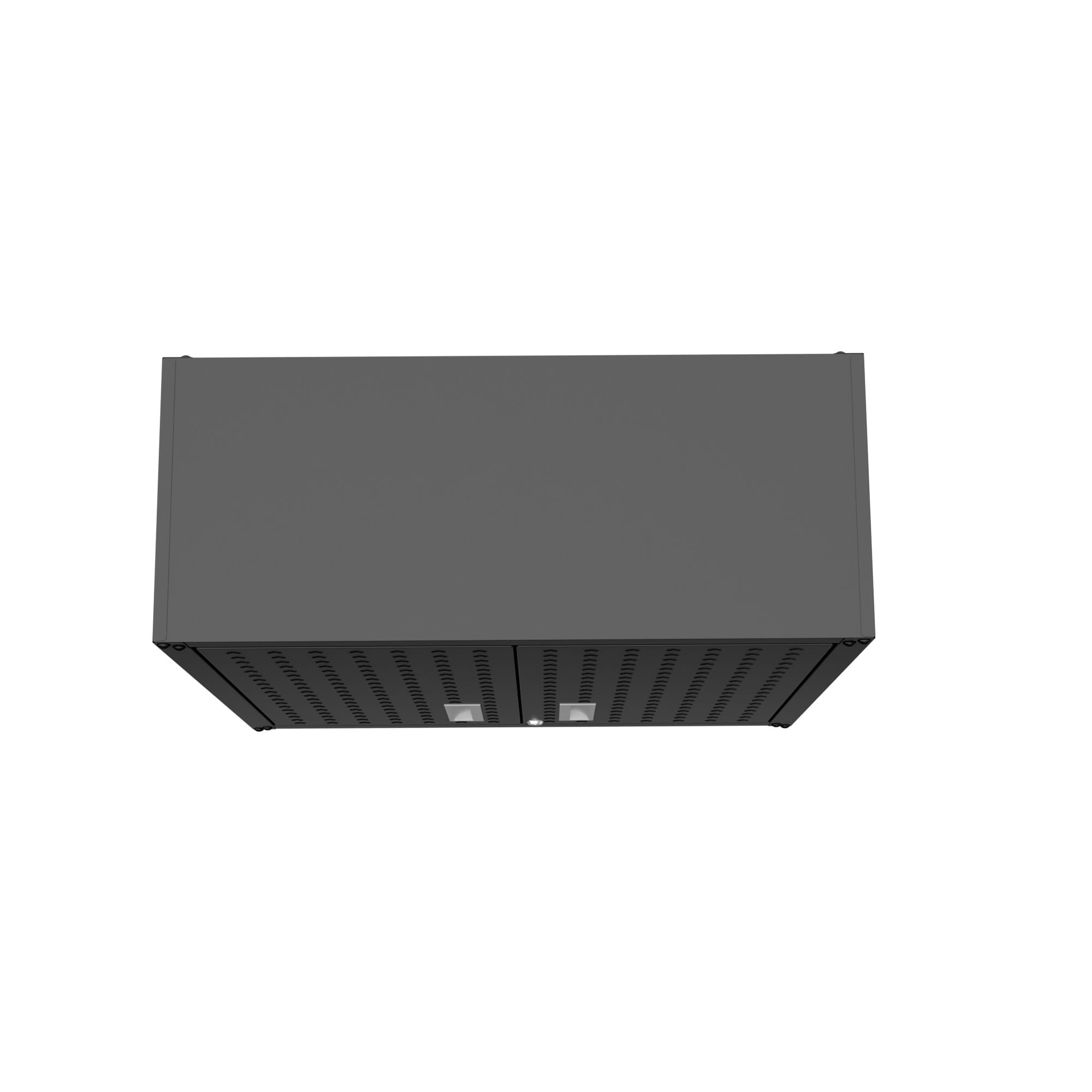 Gabinete de garaje de aluminio montado en la pared Manhattan Comfort Fortress de 30 pulgadas de ancho x 30.3 pulgadas de alto x 12.5 pulgadas de profundidad en gris 5GMC-CH