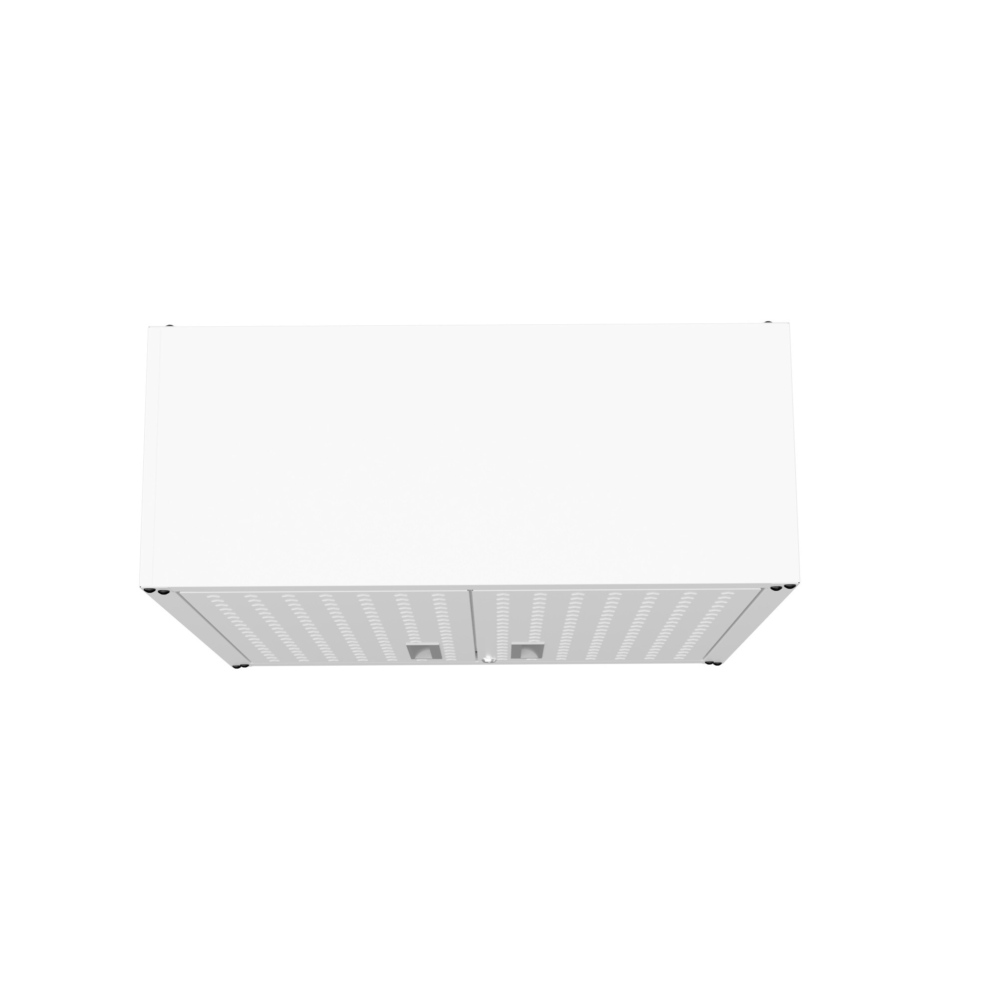 Gabinete de garaje de aluminio montado en la pared en blanco de 30 pulgadas de ancho x 30.3 pulgadas de alto x 12.5 pulgadas de profundidad de Manhattan Comfort Fortress
