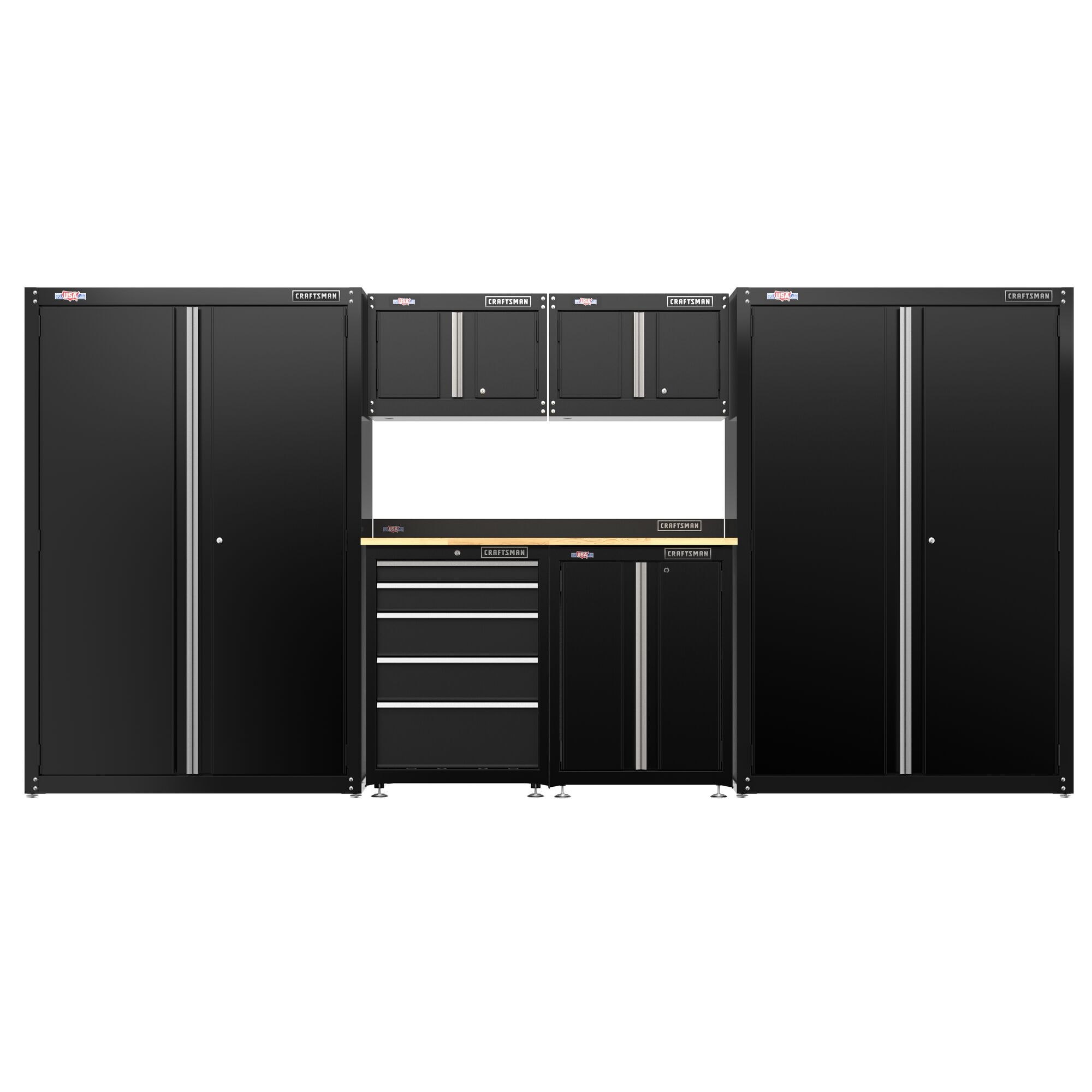 Gabinete de garaje independiente de acero en negro de 26.5 pulgadas de ancho x 35.7 pulgadas de alto x 18 pulgadas de profundidad de CRAFTSMAN CMST22602BK