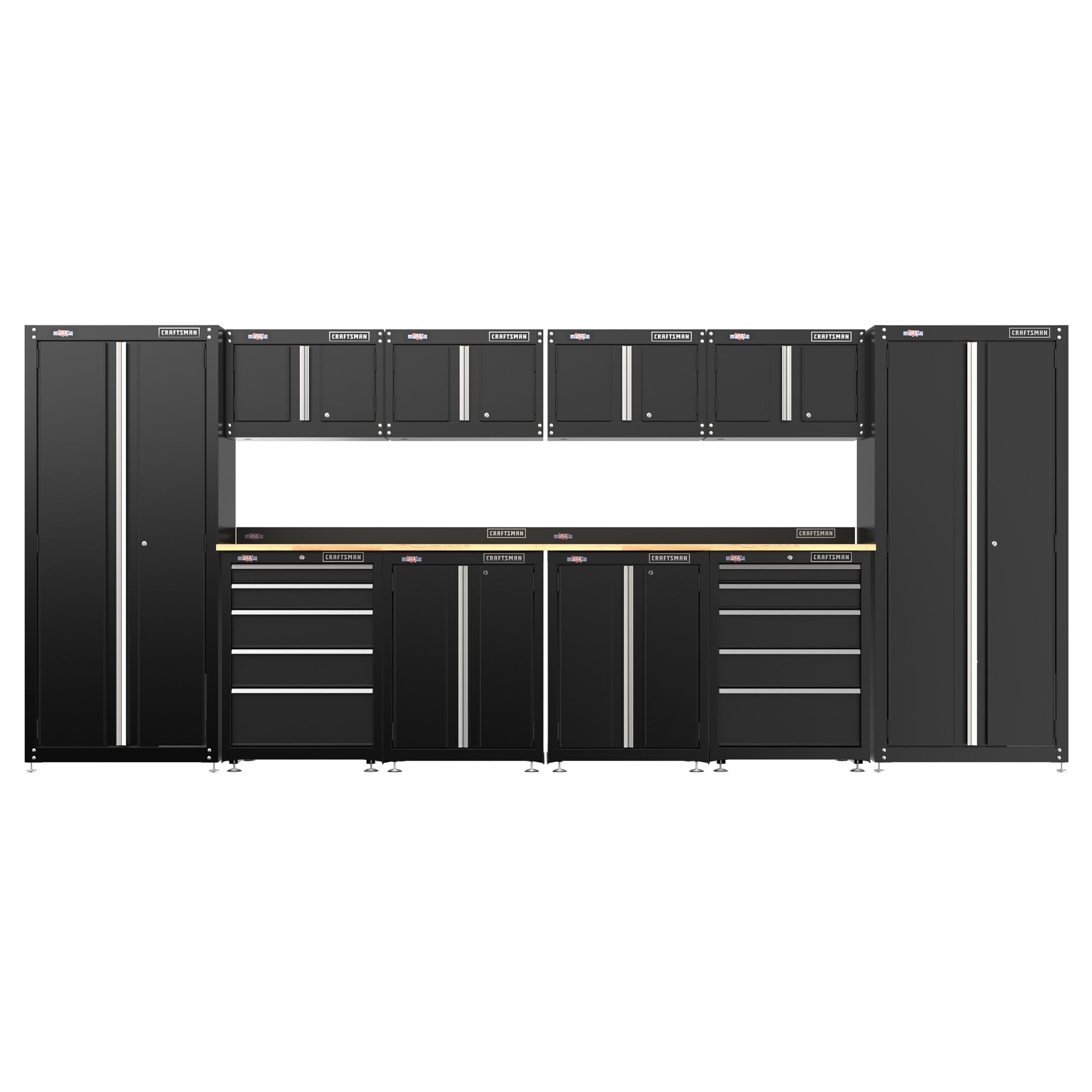 Gabinete de garaje independiente de acero en negro de 26.5 pulgadas de ancho x 35.7 pulgadas de alto x 18 pulgadas de profundidad de CRAFTSMAN CMST22602BK