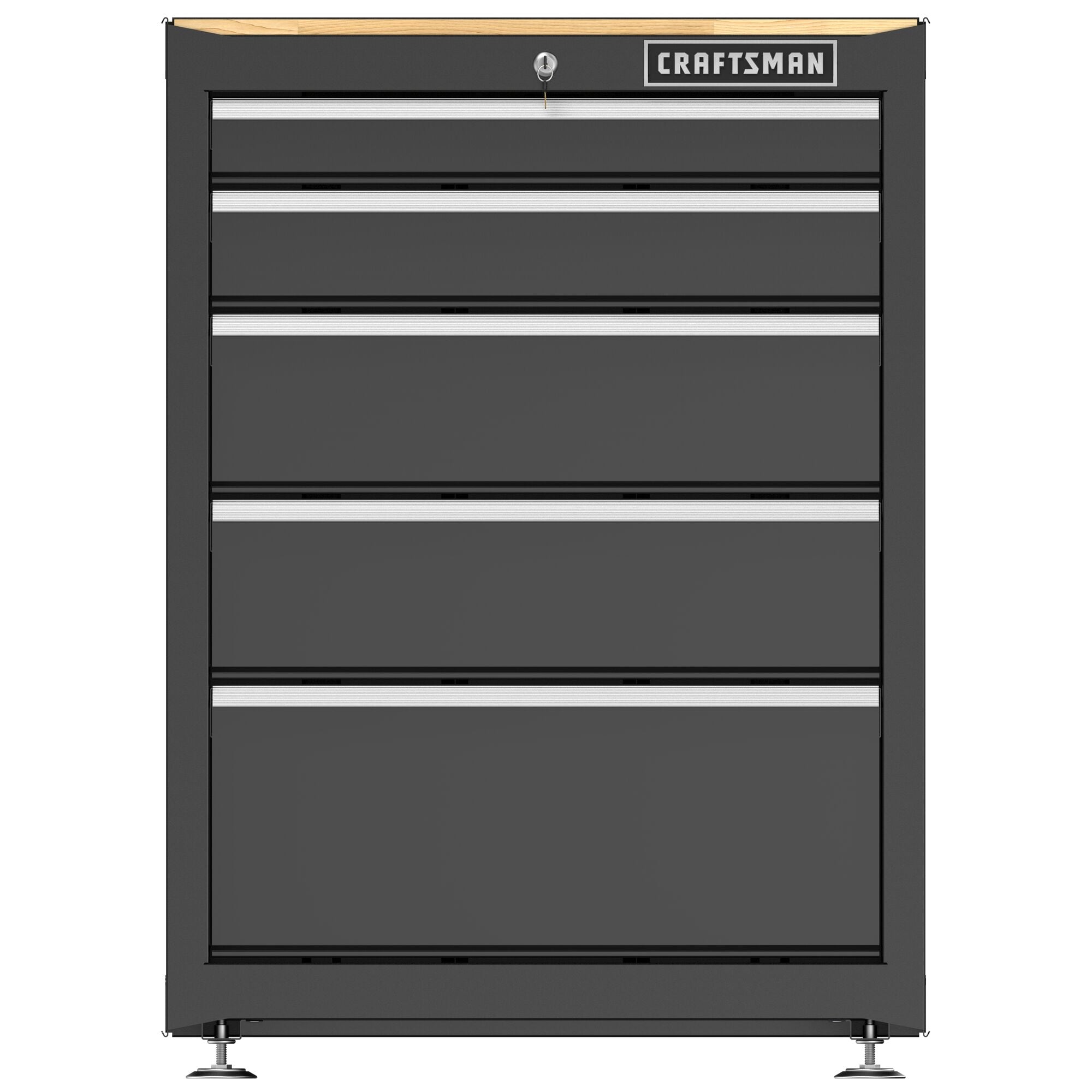 Gabinete de garaje independiente de acero en negro de 26.5 pulgadas de ancho x 35.7 pulgadas de alto x 18 pulgadas de profundidad de CRAFTSMAN CMST22602BK
