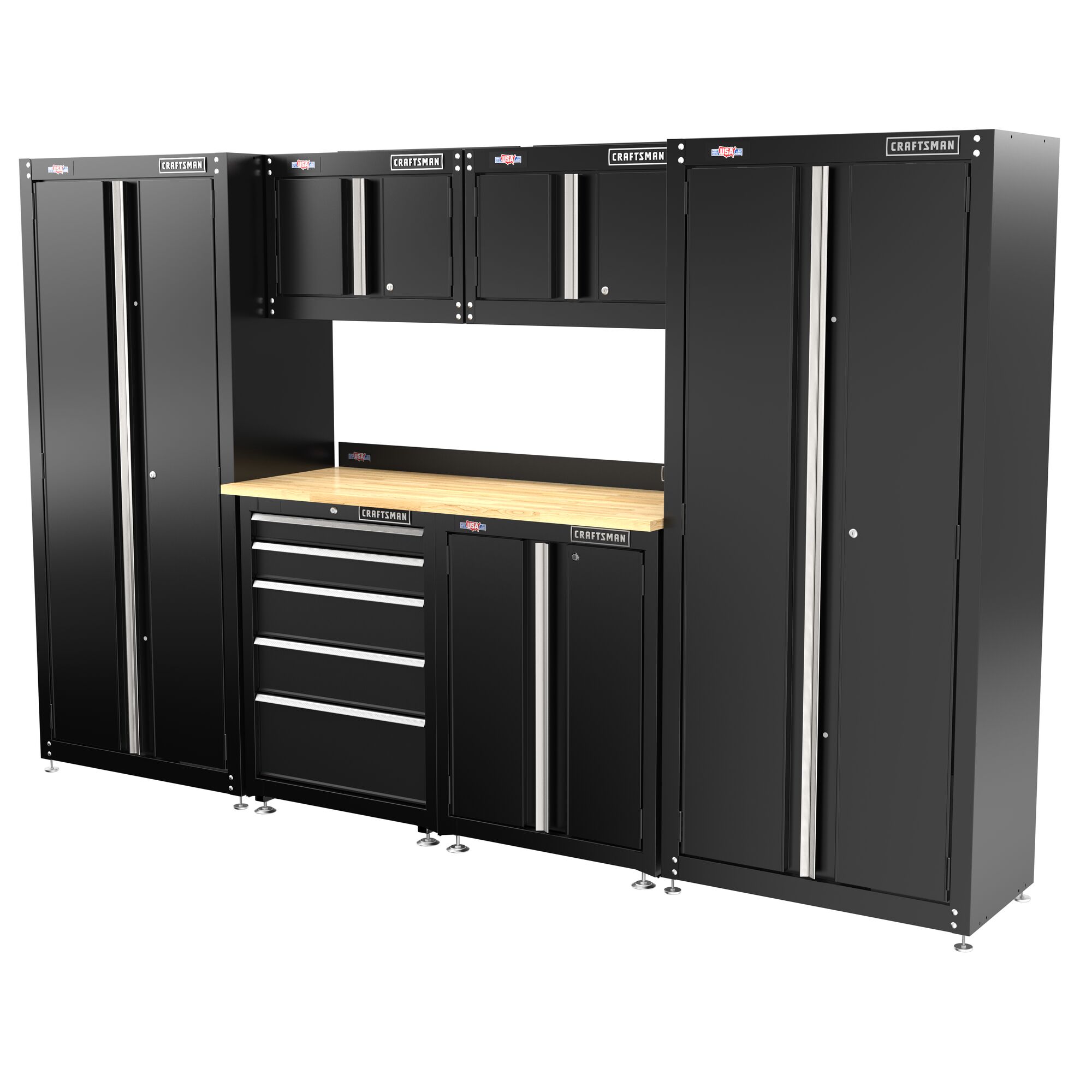 Gabinete de garaje independiente de acero en negro de 26.5 pulgadas de ancho x 35.7 pulgadas de alto x 18 pulgadas de profundidad de CRAFTSMAN CMST22602BK