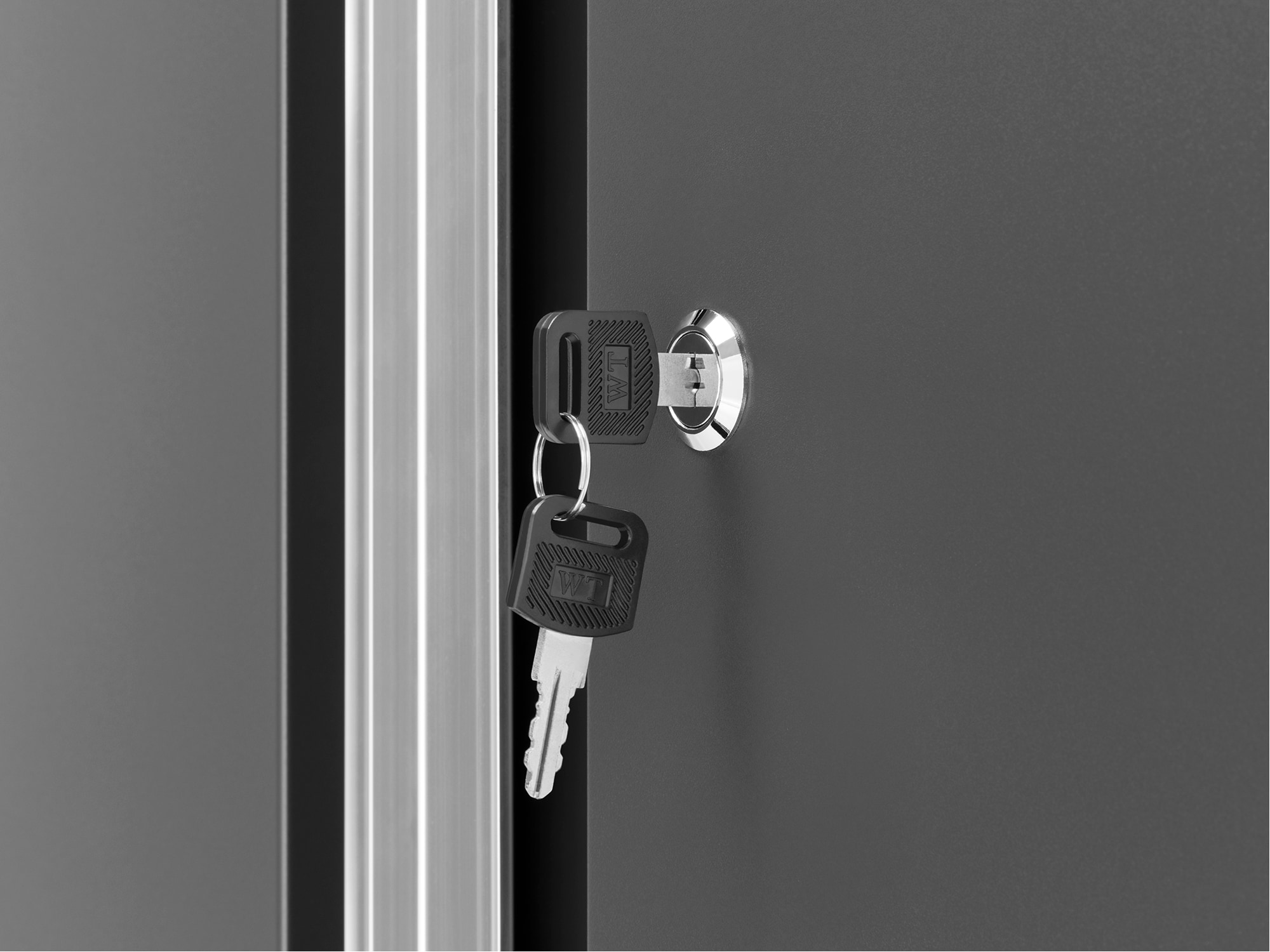 Sistema de almacenamiento para garage en acero gris carbón de 12 gabinetes NewAge Products de 256.0 pulgadas de ancho, 84.75 pulgadas de alto y 24.0 pulgadas de profundidad 52198
