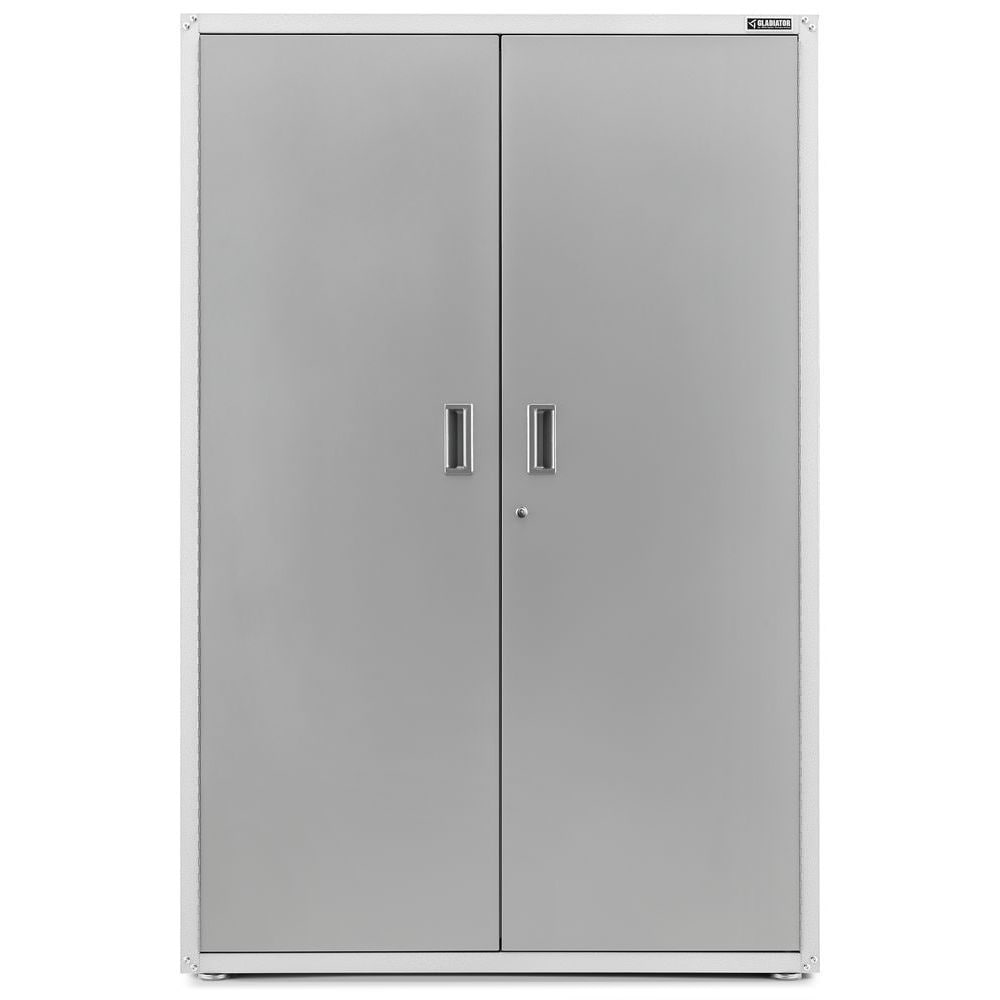 Gabinete de Garage de Acero Independiente en Blanco de 48 pulgadas de ancho x 72 pulgadas de alto x 18 pulgadas de profundidad Gladiator GAJG48KDZW