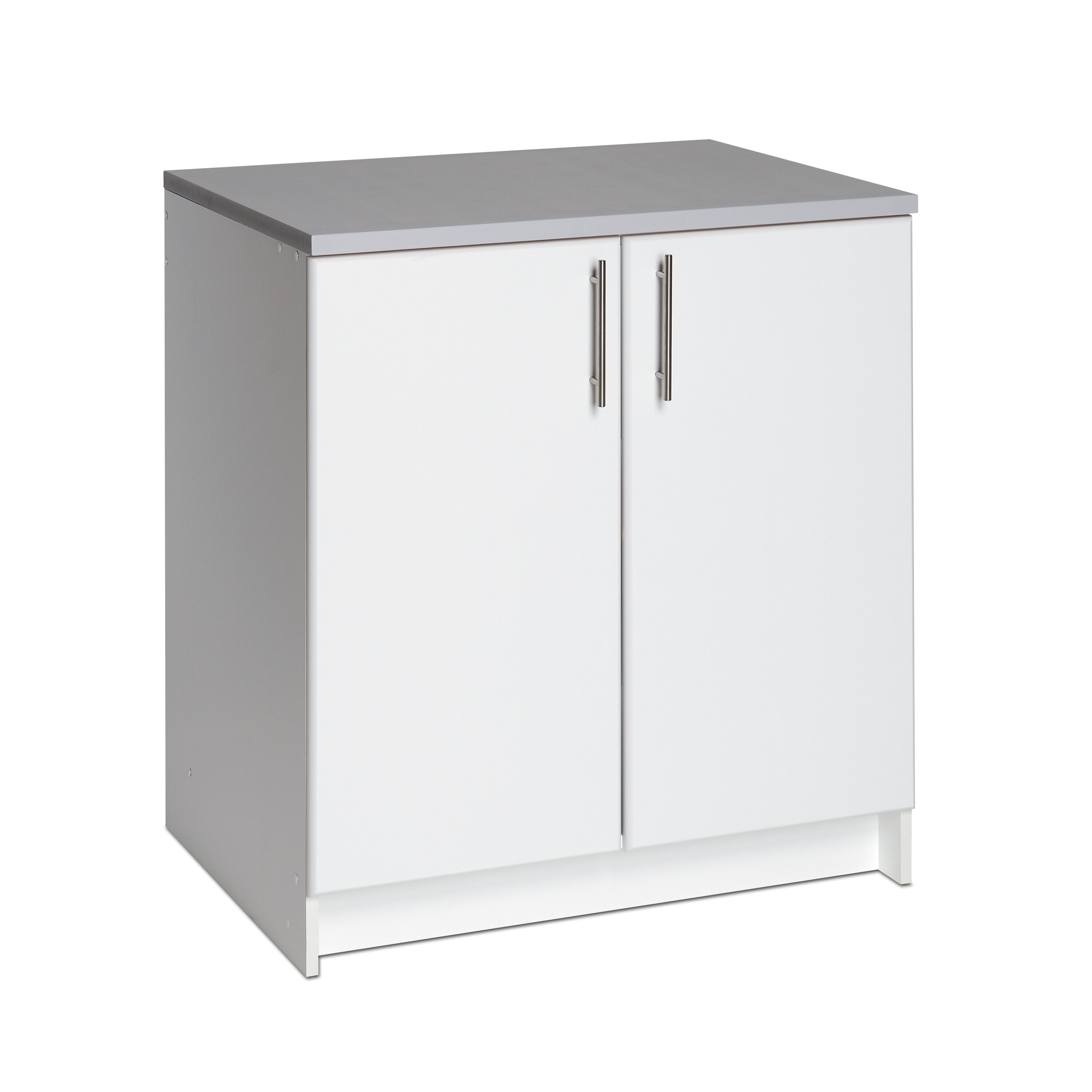 Gabinete de almacenamiento utilitario blanco independiente o para montar en la pared de compuesto de madera de 64 pulgadas de ancho x 89 pulgadas de alto Elite de Prepac WRSX-1011-5M
