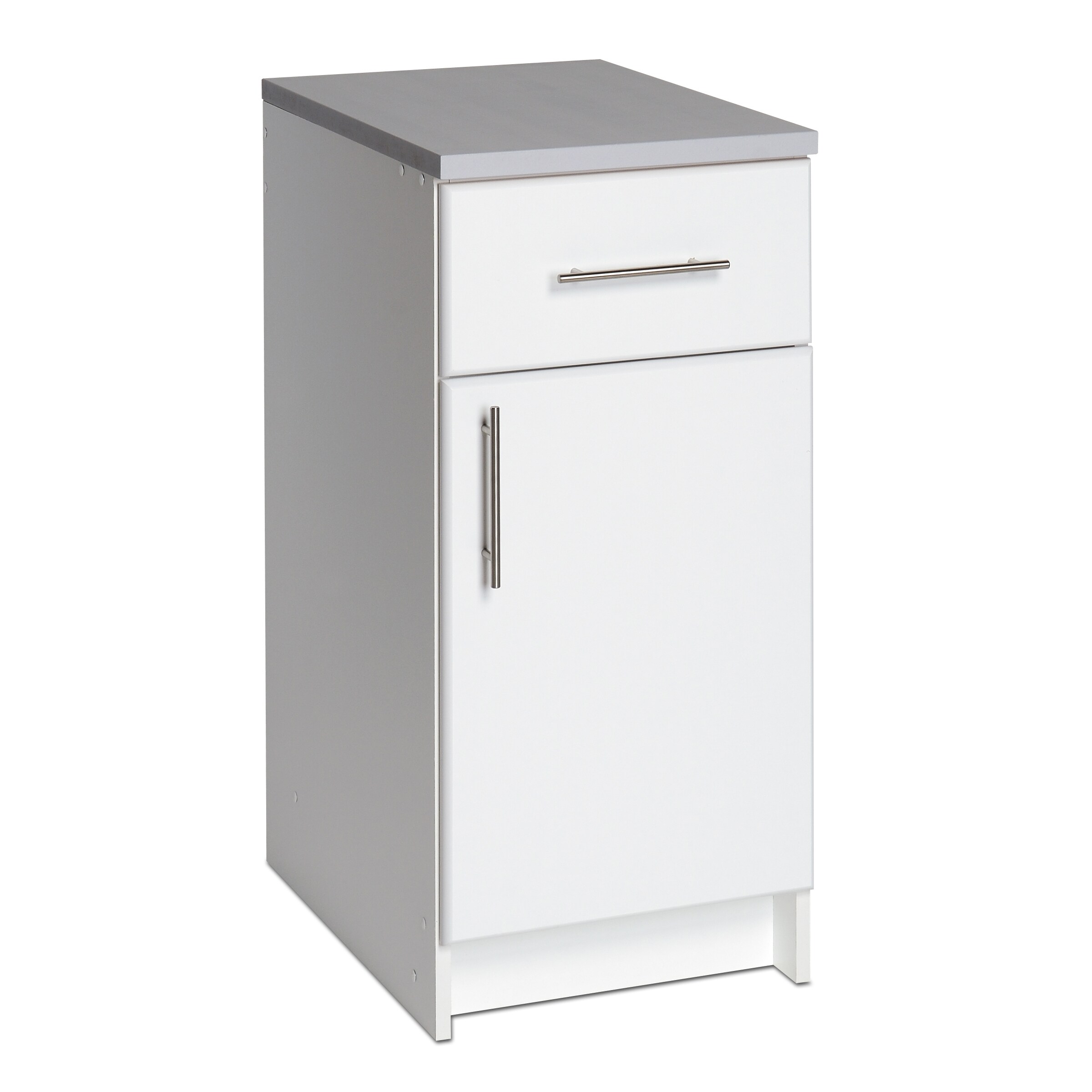 Gabinete de almacenamiento utilitario blanco independiente o para montar en la pared de compuesto de madera de 64 pulgadas de ancho x 89 pulgadas de alto Elite de Prepac WRSX-1011-5M