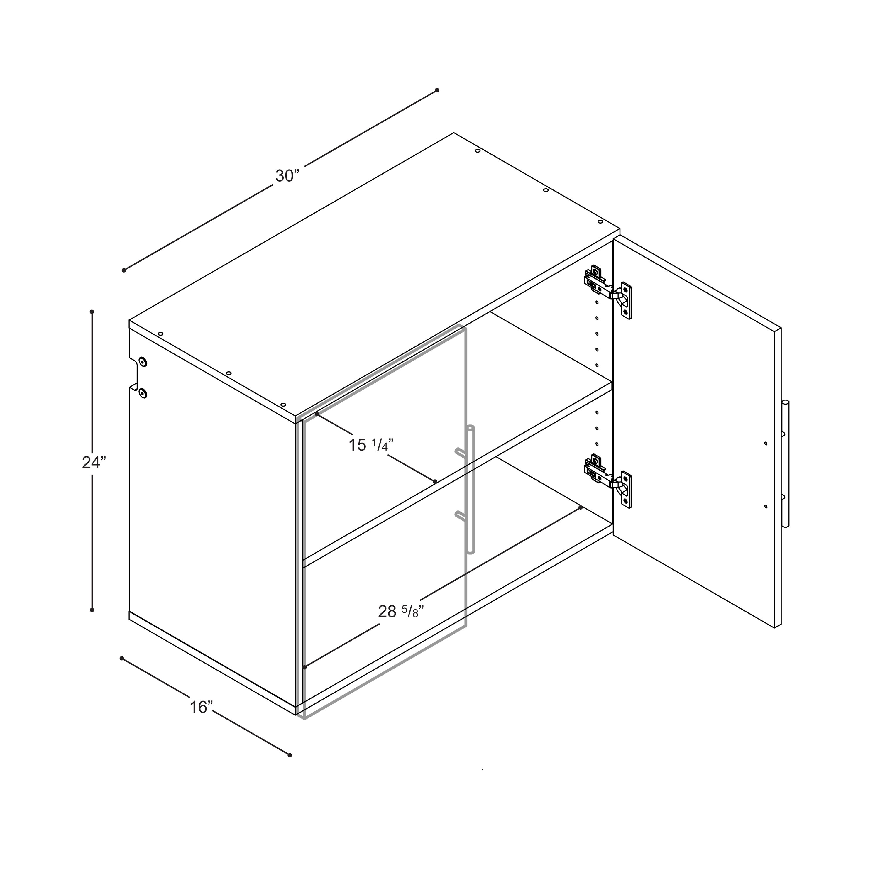 Sistema de Almacenamiento para Garaje Blanco de Madera Compuesta de 90 pulgadas de Ancho x 72 pulgadas de Alto x 16 pulgadas de Profundidad con 5 Gabinetes WRGW-0708-5M