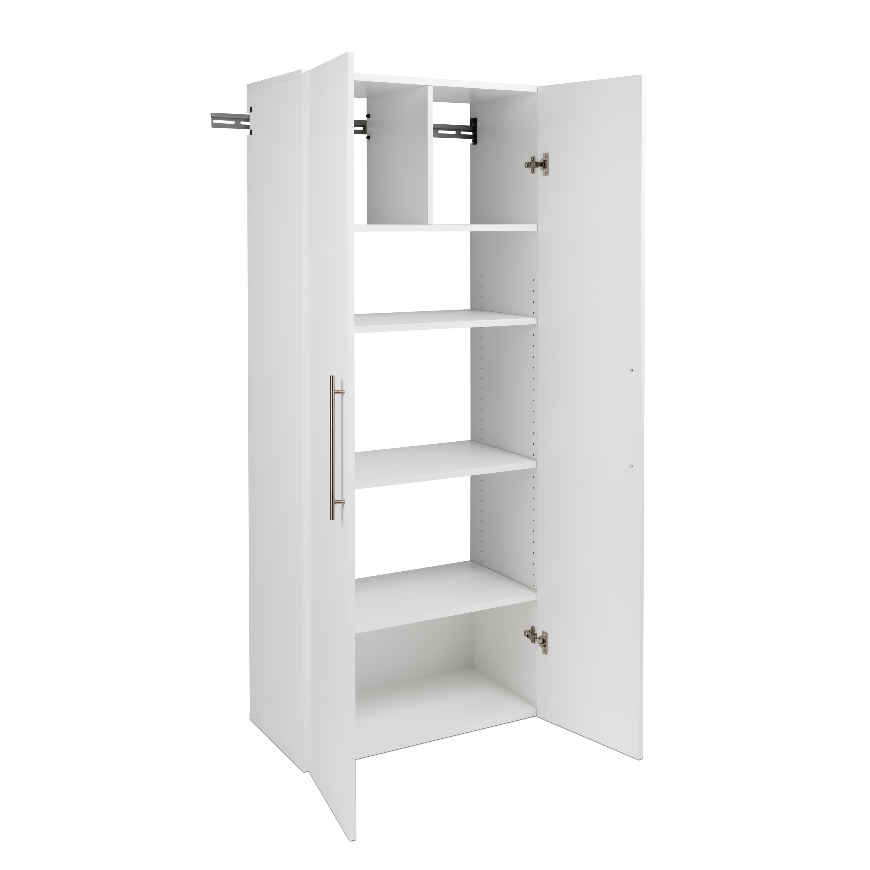 Sistema de Almacenamiento para Garaje Blanco de Madera Compuesta de 90 pulgadas de Ancho x 72 pulgadas de Alto x 16 pulgadas de Profundidad con 5 Gabinetes WRGW-0708-5M