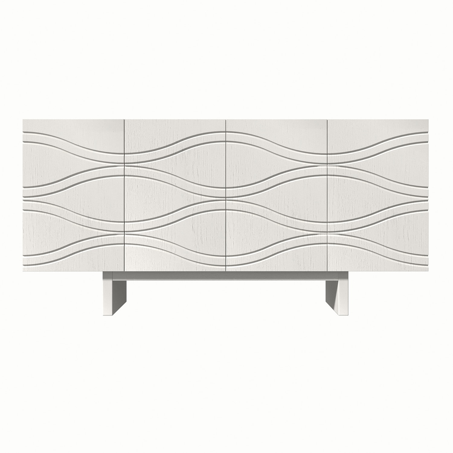 Gabinete de almacenamiento utilitario independiente de MDF blanco de 15.75 pulgadas de ancho x 30.71 pulgadas de alto GZ1661-K-GW