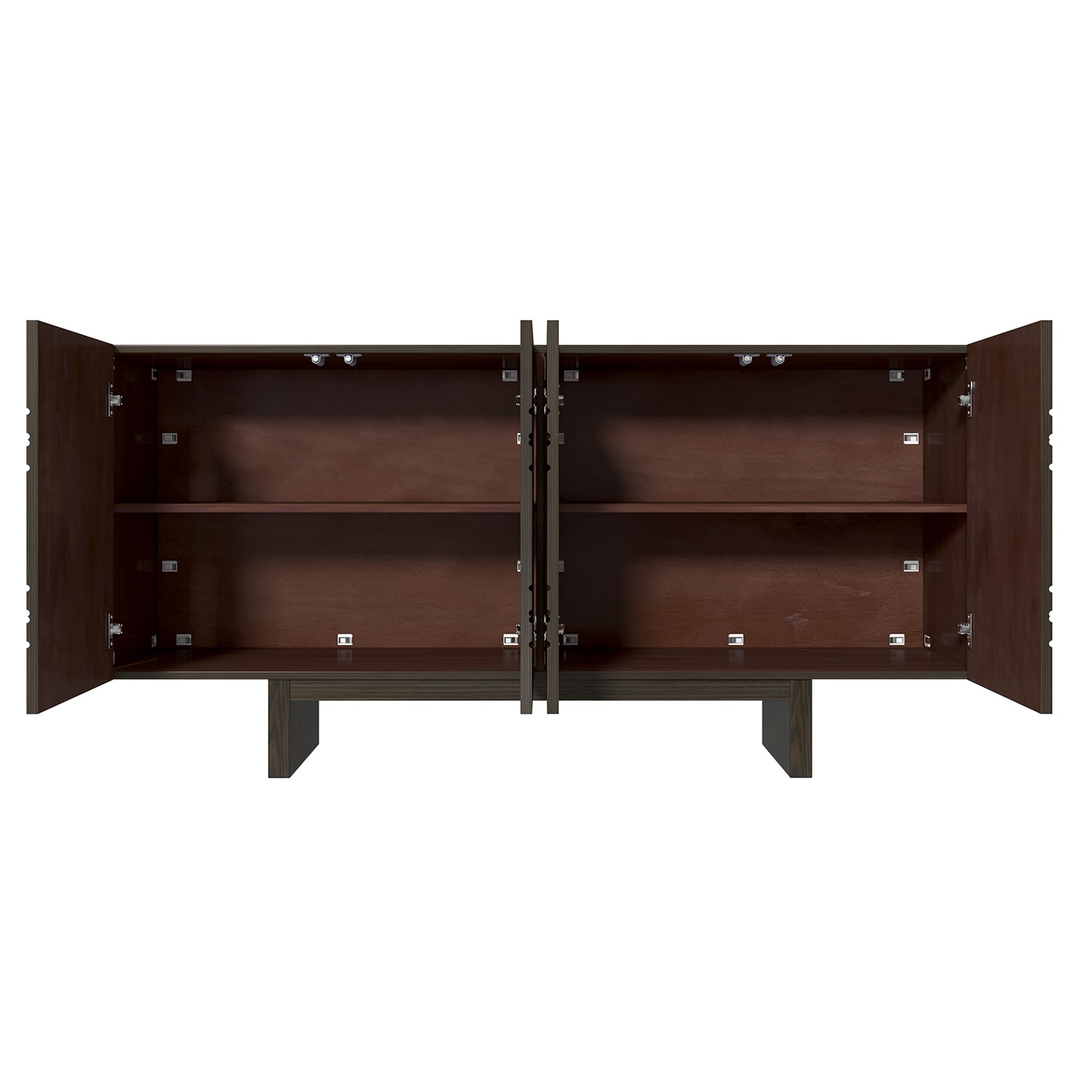 Gabinete de almacenamiento utilitario independiente marrón de MDF de 15.75 pulgadas de ancho x 30.71 pulgadas de alto GZ1661-K-WA