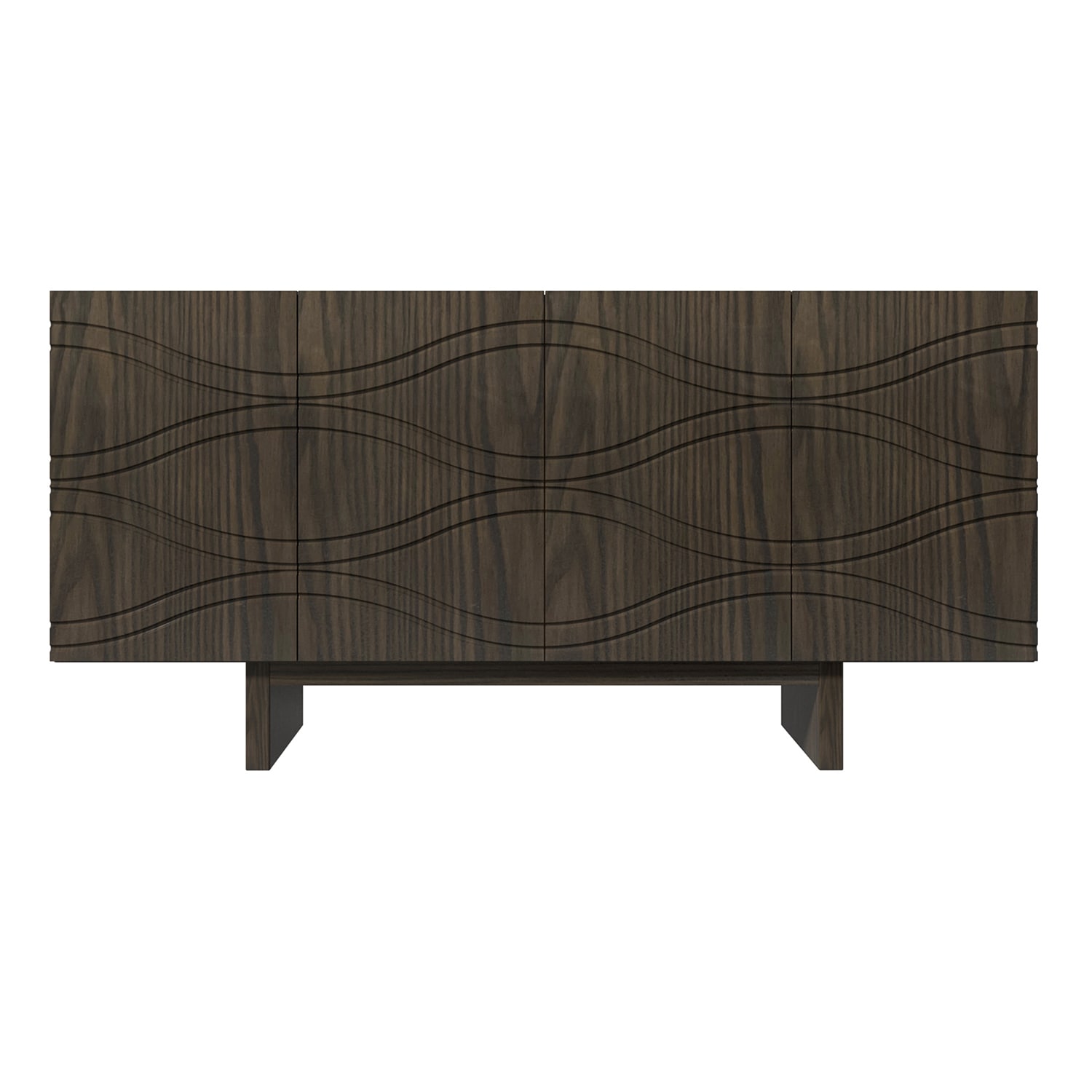 Gabinete de almacenamiento utilitario independiente marrón de MDF de 15.75 pulgadas de ancho x 30.71 pulgadas de alto GZ1661-K-WA