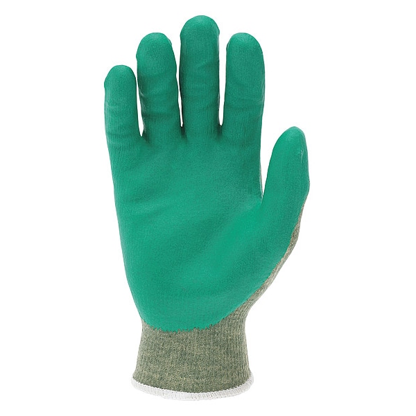 Guantes recubiertos de seguridad Mcr, Nivel de corte A6, 13 ga, Gris/Verde, Talla L - 9813NFL