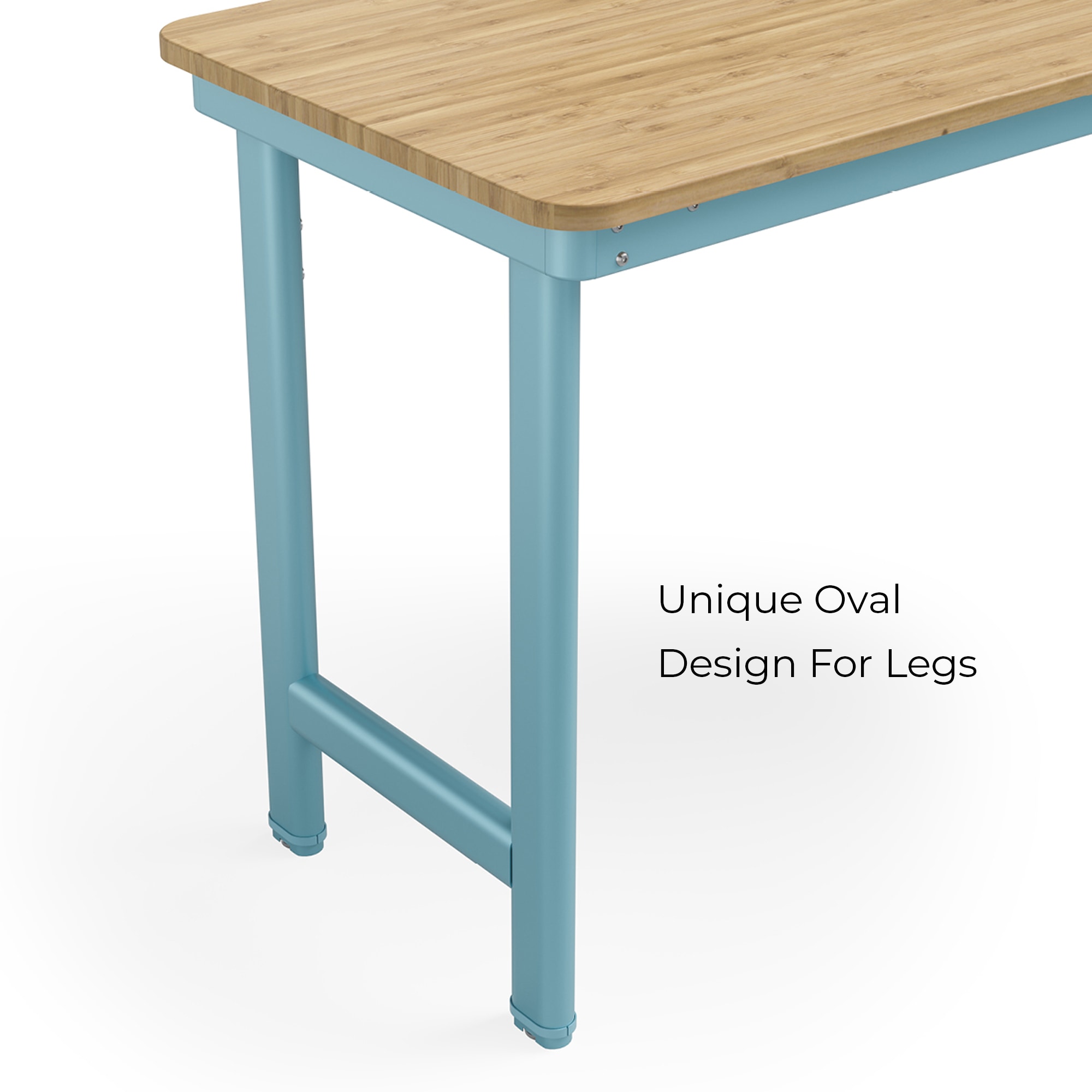 Mesa de trabajo Everest de acero azul moderno de 72 pulgadas de ancho x 32 pulgadas de alto Gabinete de almacenamiento utilitario independiente EWJ72BML