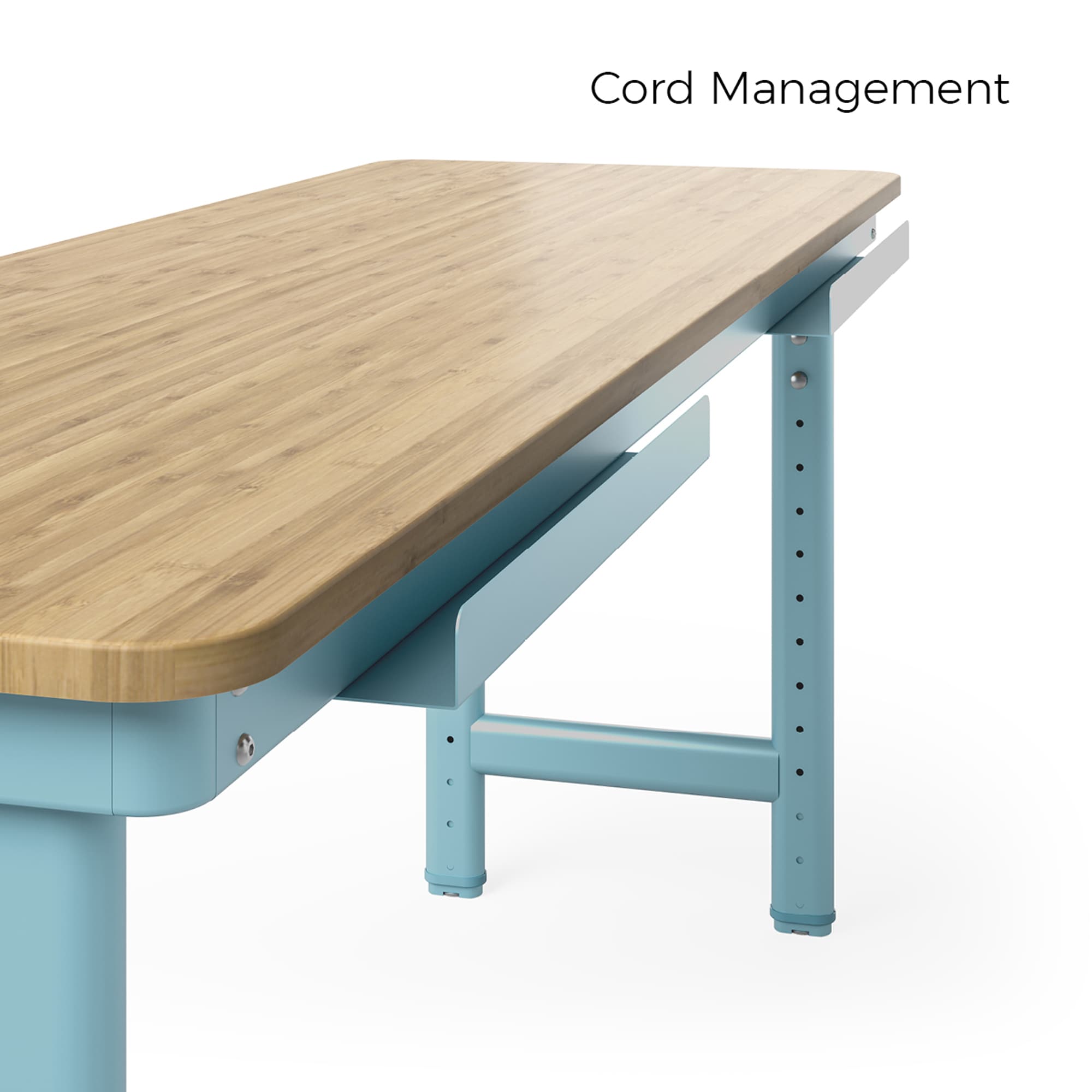 Mesa de trabajo Everest de acero azul moderno de 72 pulgadas de ancho x 32 pulgadas de alto Gabinete de almacenamiento utilitario independiente EWJ72BML