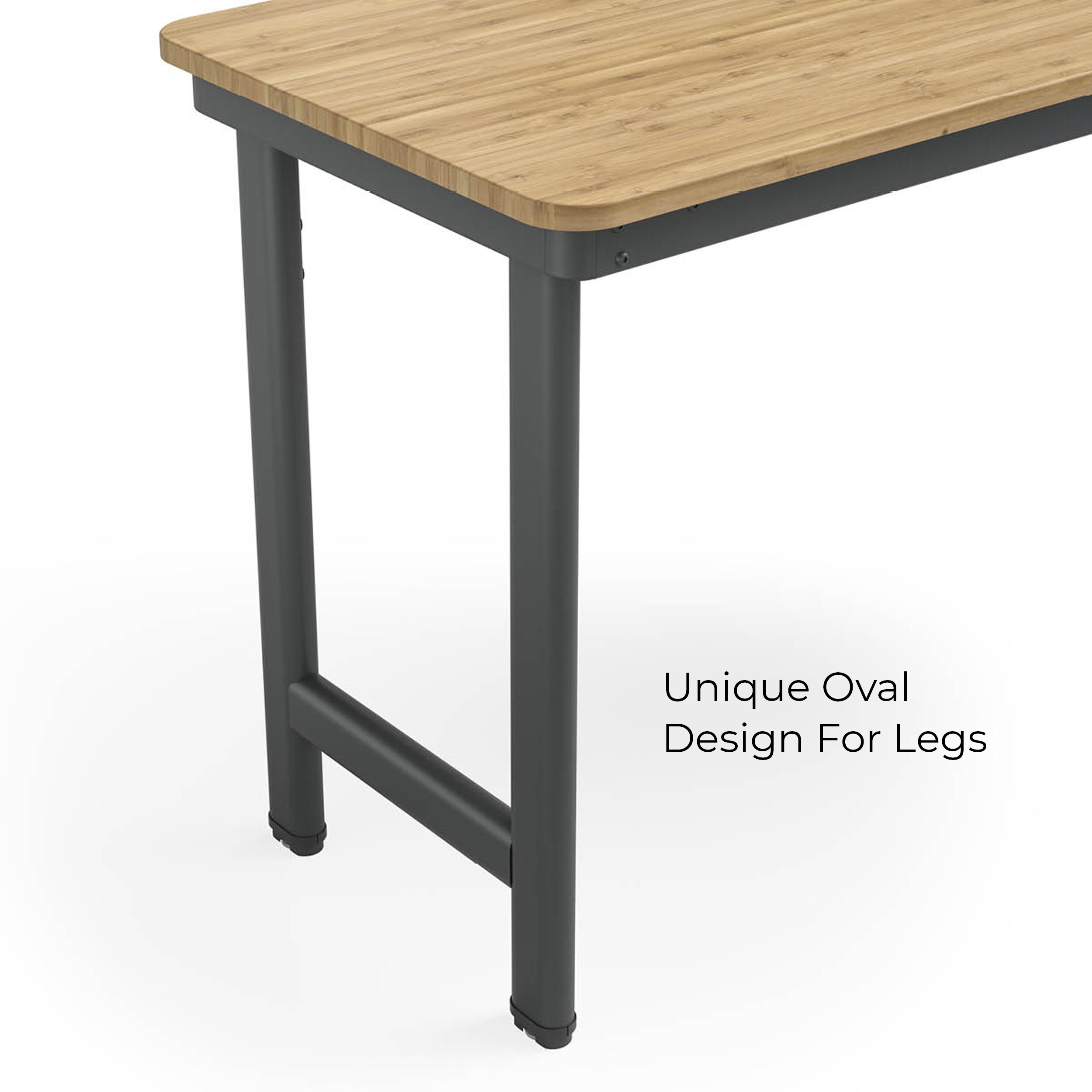 Mesa de trabajo Everest de acero gris grafito de 72 pulgadas de ancho x 32 pulgadas de alto con gabinete de almacenamiento independiente de utilidad EWJ72BMG