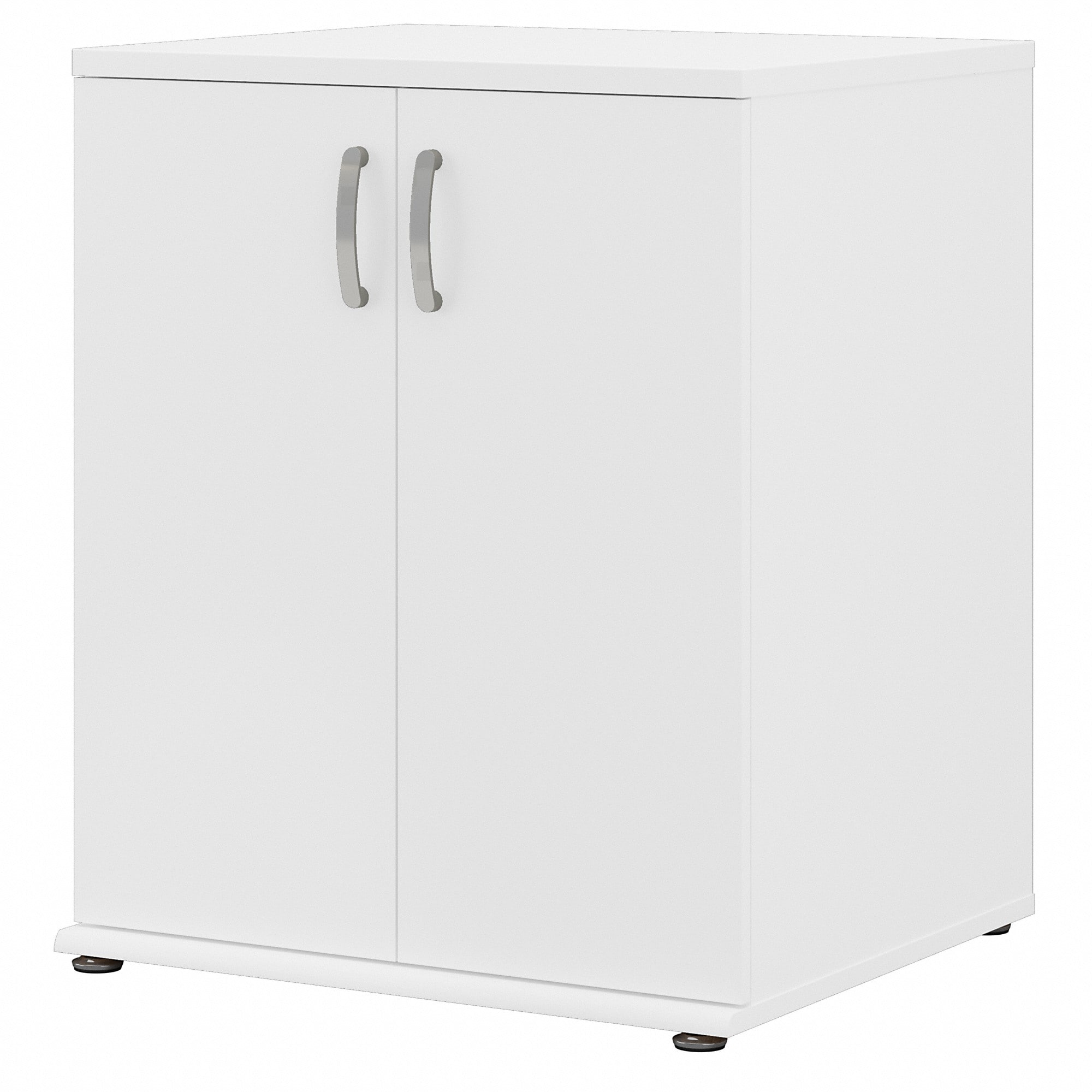 Gabinete de almacenamiento independiente de utilidad en madera compuesta blanca de 28.3464 pulgadas de ancho x 33.9763 pulgadas de alto de Bush Business Furniture