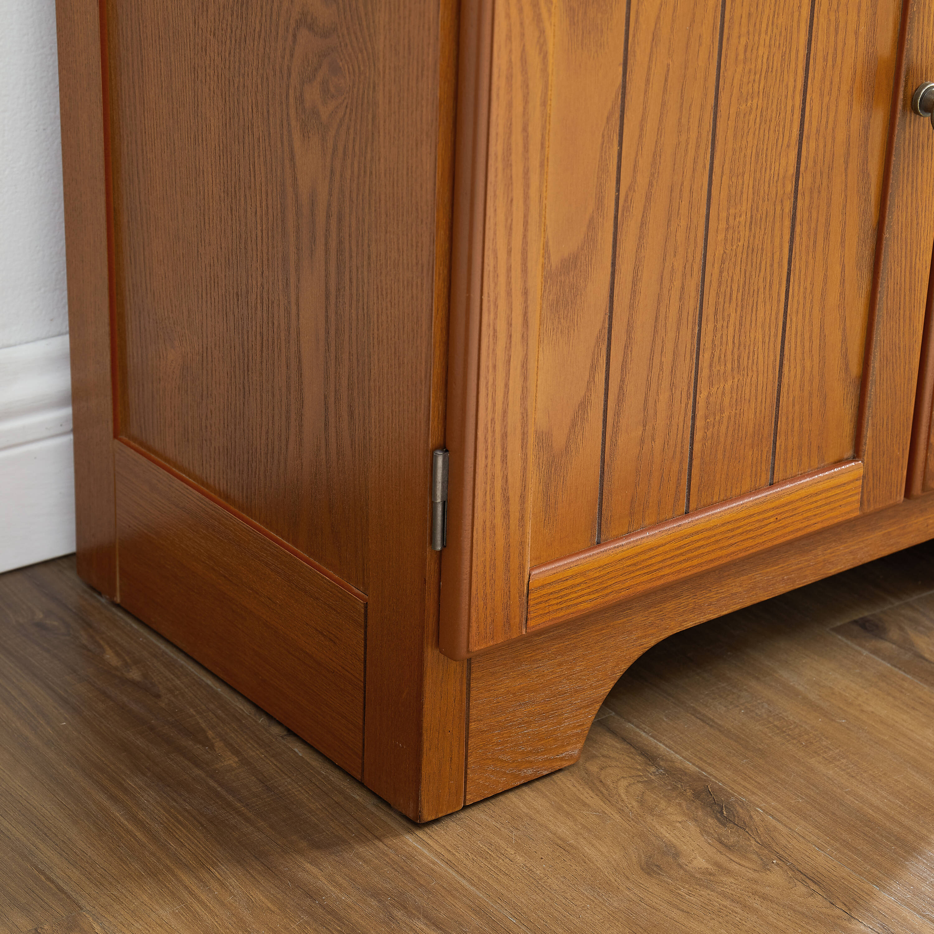 Gabinete de almacenamiento de utilidad independiente de roble MDF EXTRAUP 23.8 pulgadas de ancho x 72.4 pulgadas de alto YHLW1758P211012