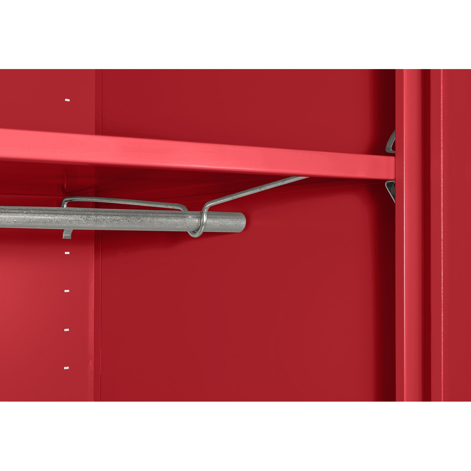 Gabinete de garaje de acero independiente en rojo de 46 pulgadas de ancho x 78 pulgadas de alto x 24 pulgadas de profundidad Sandusky TAWR462472-01