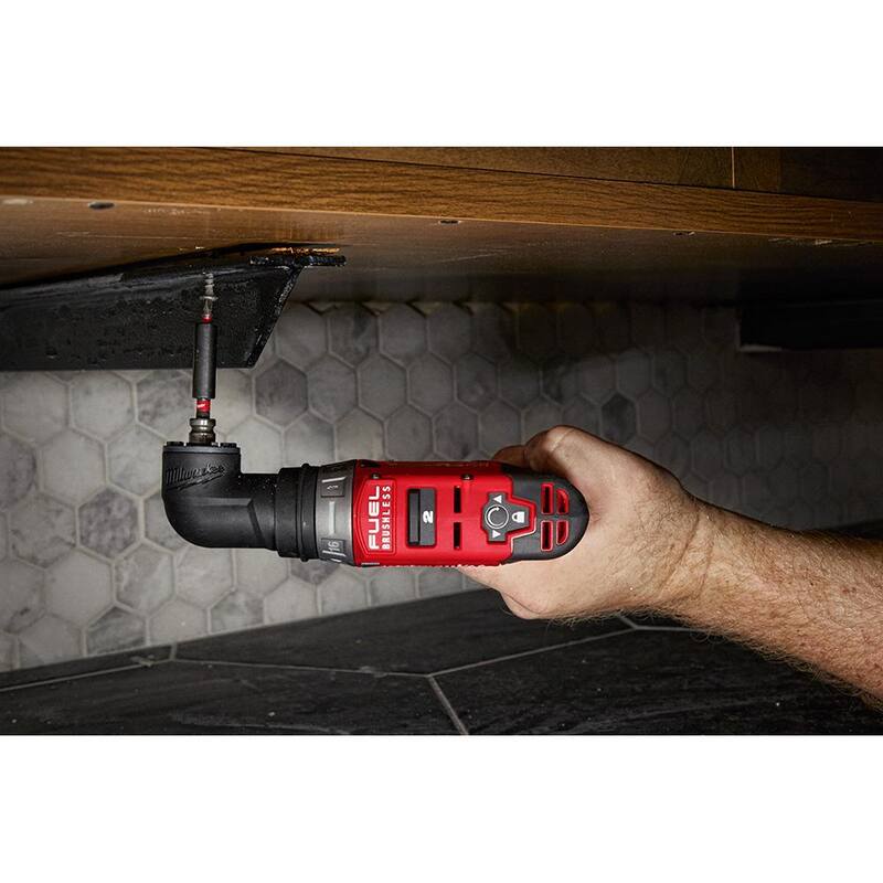 Milwaukee M12 FUEL 12V Taladro Inalámbrico 4-en-1 de Li-Ion sin Escobillas de 3/8 pulgadas con Paquete de Batería de Alta Capacidad de 2.5 Ah - 2505-20-48-11-2425