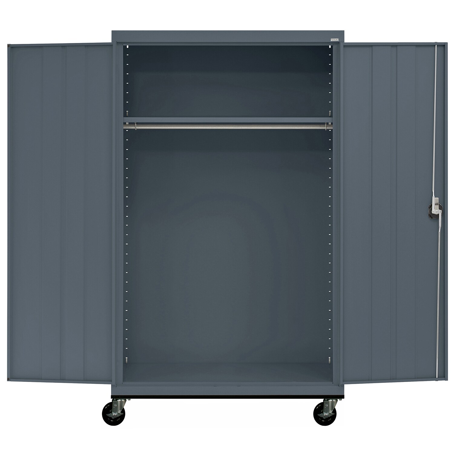 Gabinete de garaje independiente de acero en gris de 46 pulgadas de ancho x 78 pulgadas de alto x 24 pulgadas de profundidad Sandusky TAWR462472-02