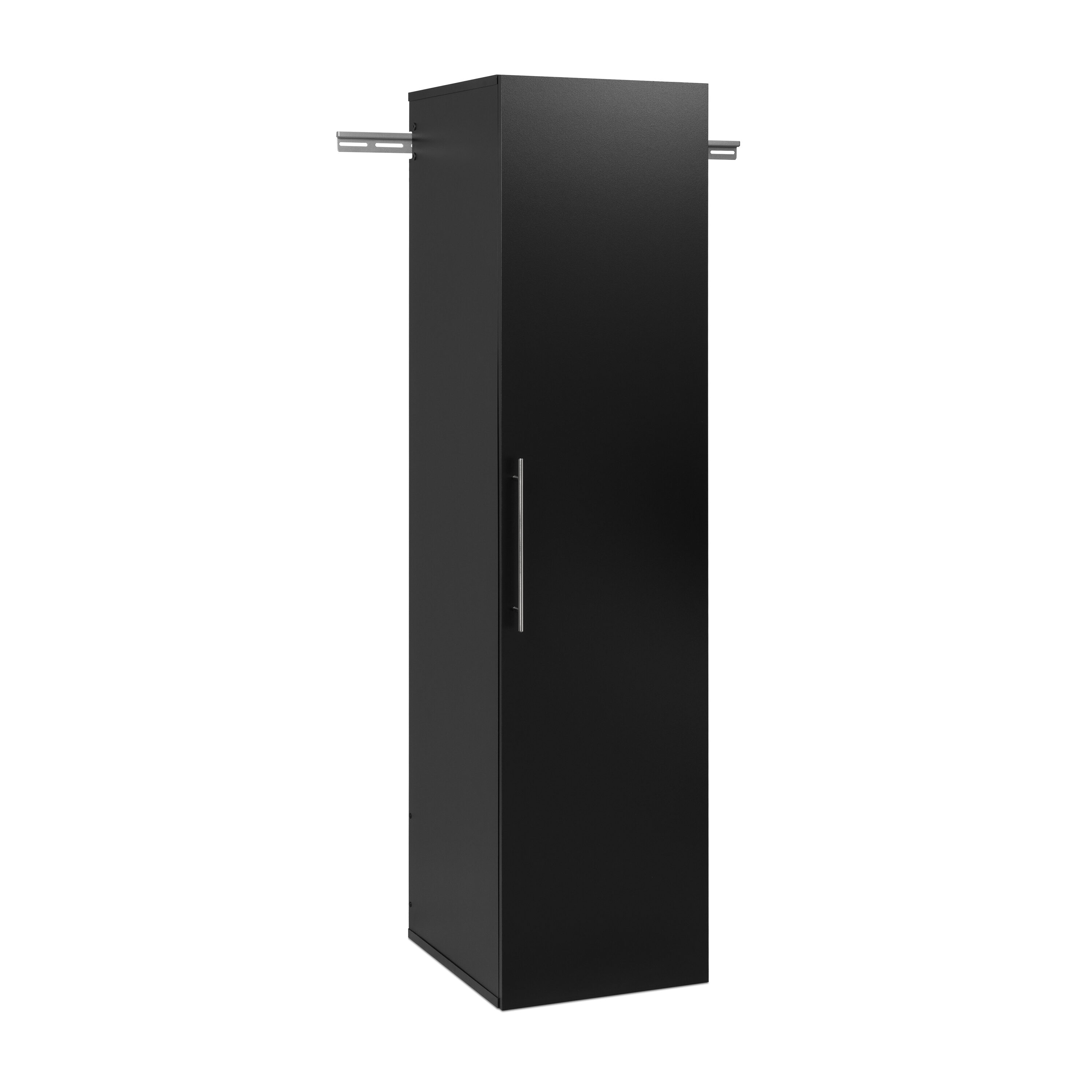 Sistema de almacenamiento para garaje Prepac HangUps en negro de madera compuesta con 6 gabinetes de 96 pulgadas de ancho, 72 pulgadas de alto y 20 pulgadas de profundidad BRGW-0712-6M