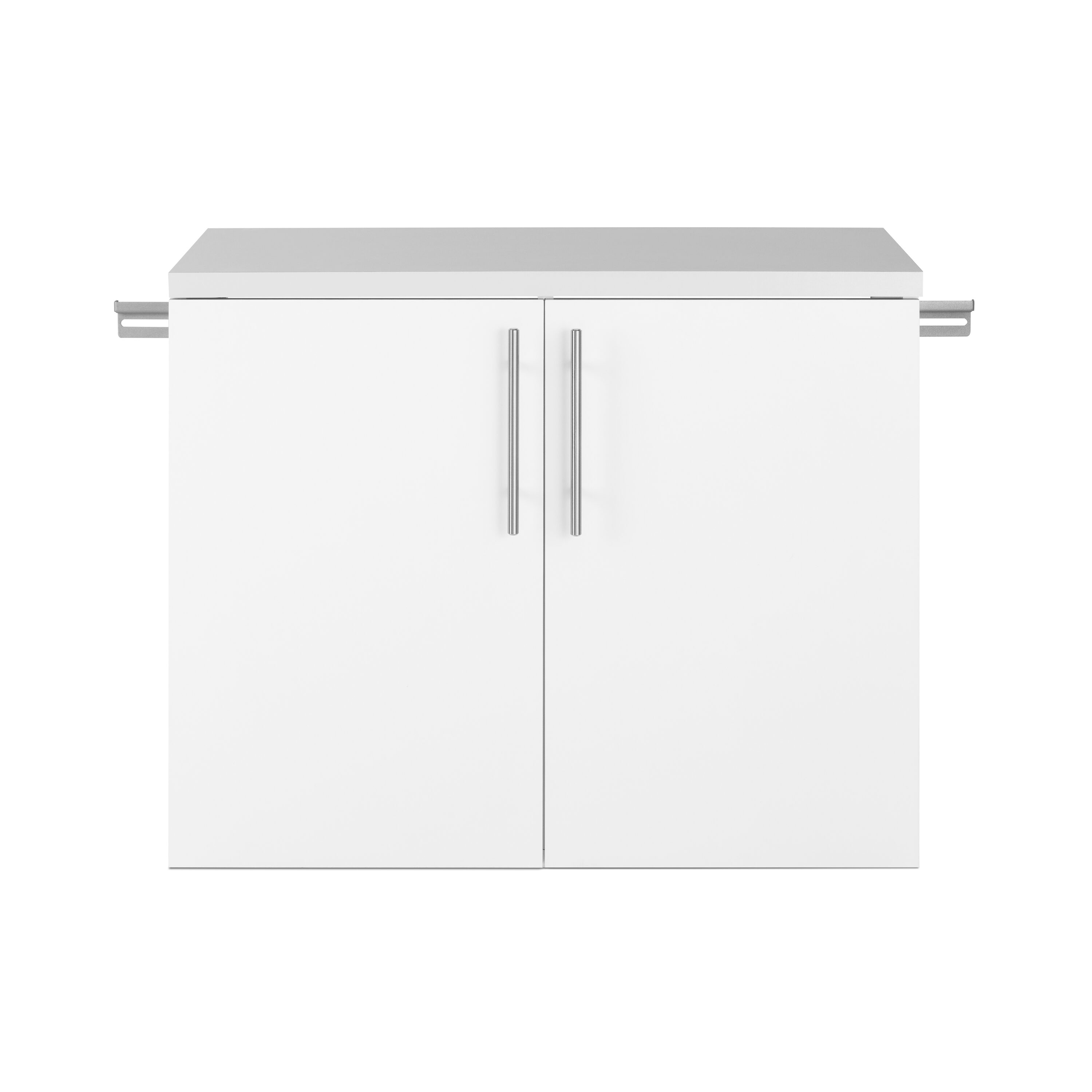 Sistema de almacenamiento para garaje HangUps Blanco de madera compuesta de 6 gabinetes Prepac de 96 pulgadas de ancho x 72 pulgadas de alto x 20 pulgadas de profundidad WRGW-0712-6M
