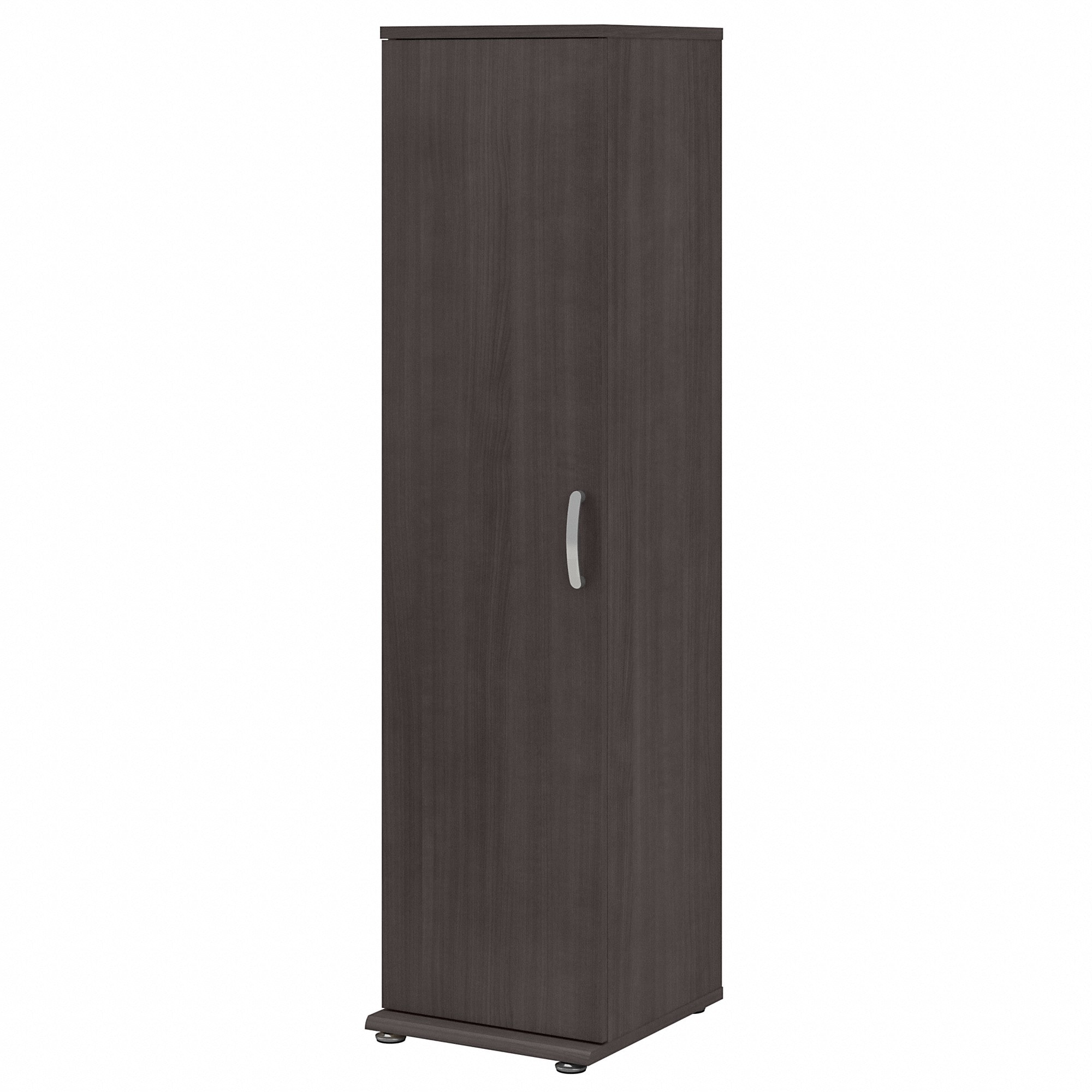 Armario de almacenamiento universal de 15.6692 pulgadas de ancho x 61.811 pulgadas de alto en gris tormenta de madera compuesta, armario de almacenamiento independiente UNS116SG de Bush Business Furniture.