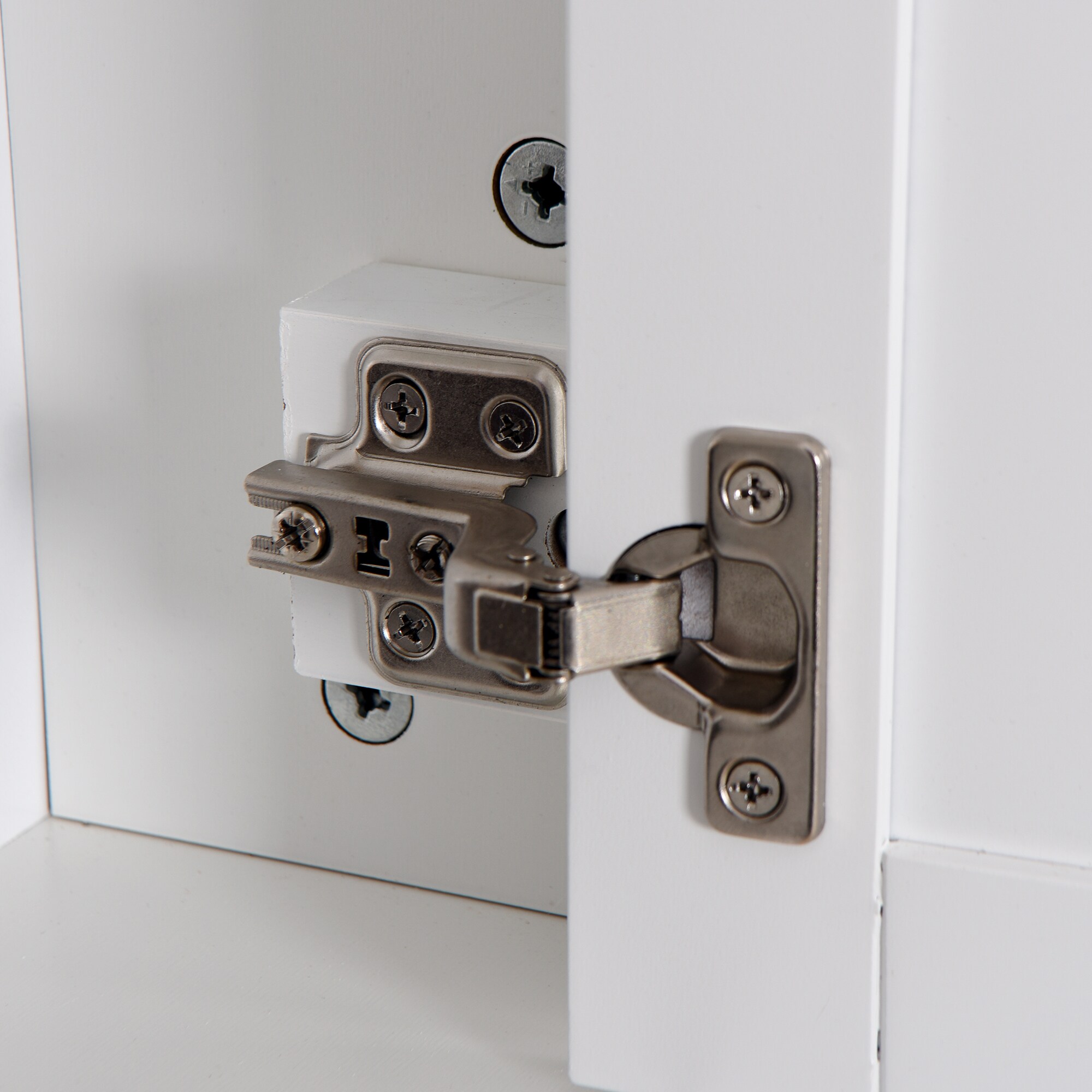Gabinete de almacenamiento de utilidad montado en la pared blanco de MDF de 5.71 pulgadas de ancho x 20 pulgadas de alto ZAKLOOP WU07091862