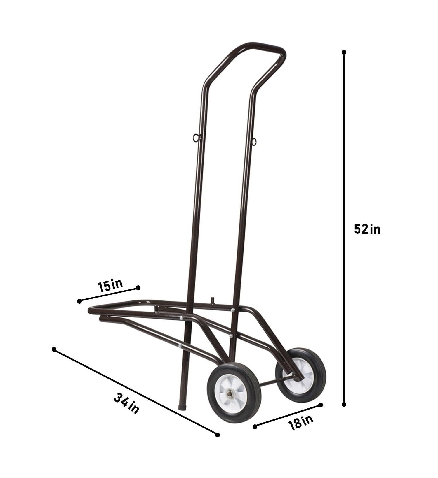Sistema de almacenamiento para garaje de acero marrón de 18 pulgadas de ancho x 52 pulgadas de alto x 34 pulgadas de profundidad de Hampden Furnishings HMDDL9000