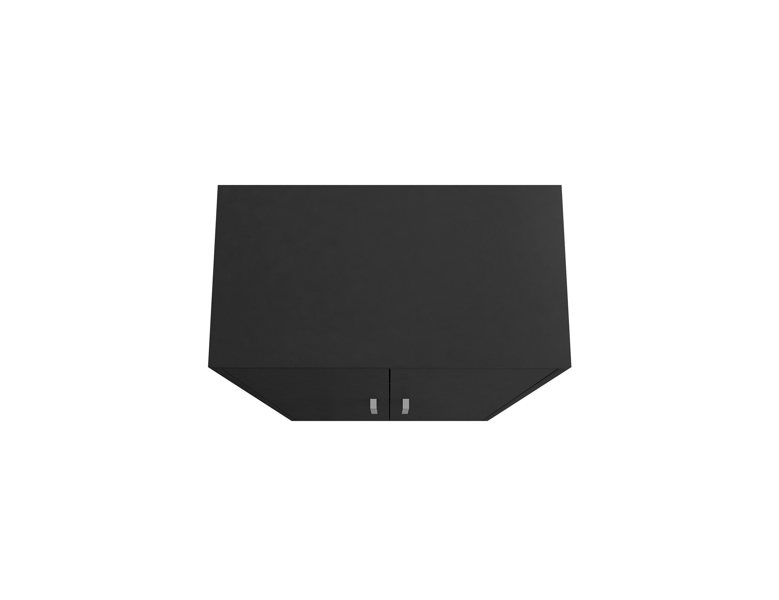 Gabinete de Garage de Madera Compuesta Autosoportante Manhattan Comfort Eiffel 35.43 pulgadas de ancho x 73.43 pulgadas de alto x 17.72 pulgadas de profundidad en color negro 250BMC8