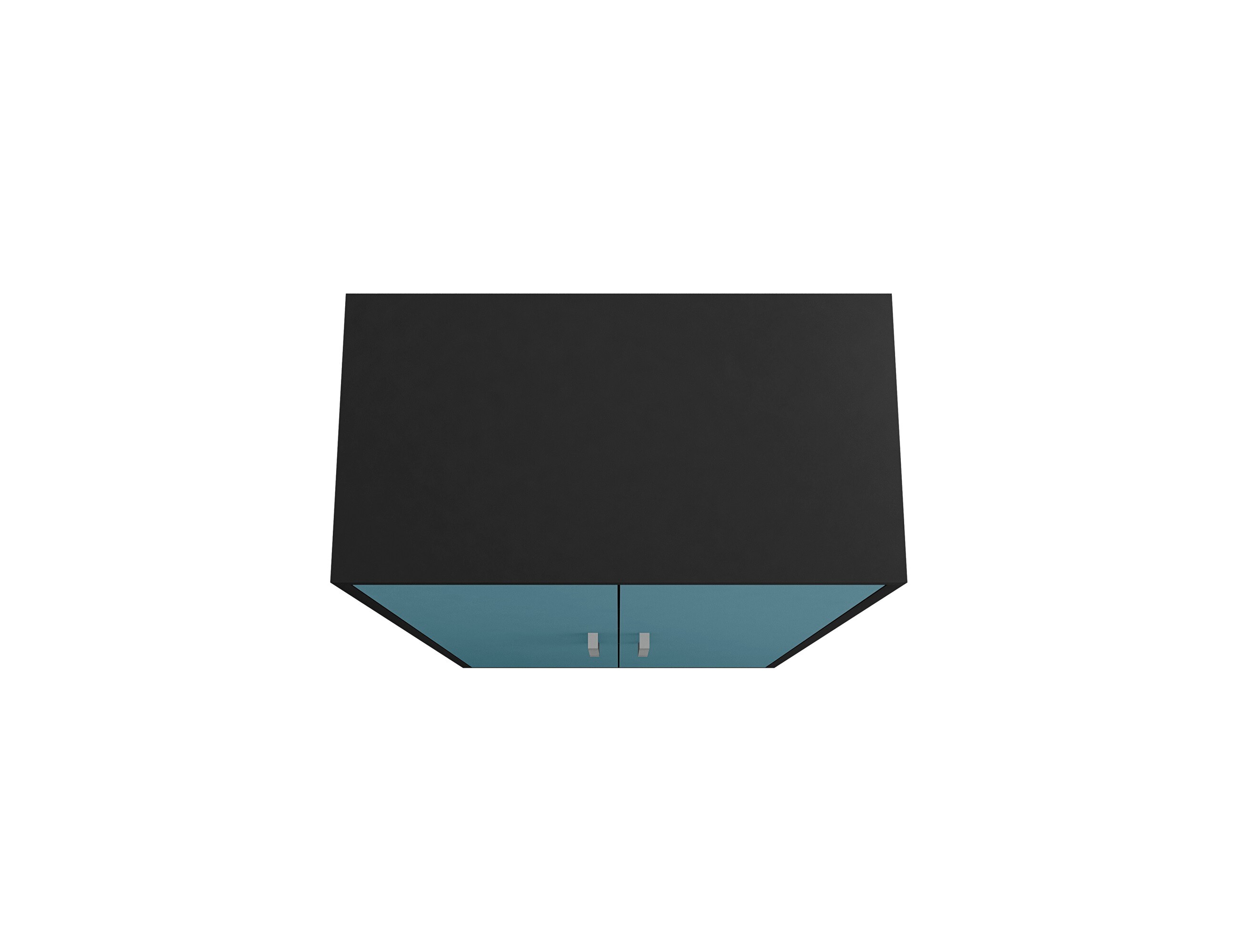 Gabinete de garaje independiente de madera compuesta Manhattan Comfort Eiffel de 35.43 pulgadas de ancho x 73.43 pulgadas de alto x 17.72 pulgadas de profundidad en azul 250BMC83