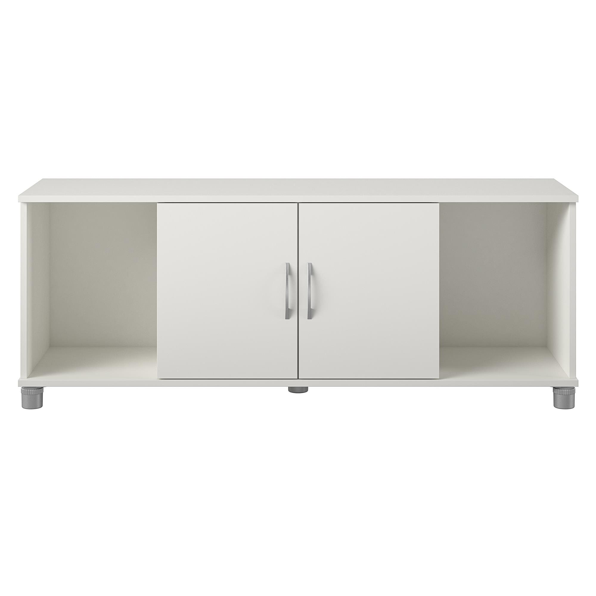 Ameriwood Home Lory 53.58 pulgadas de ancho x 20.50 pulgadas de alto en Blanco Stipple 6004015COM
