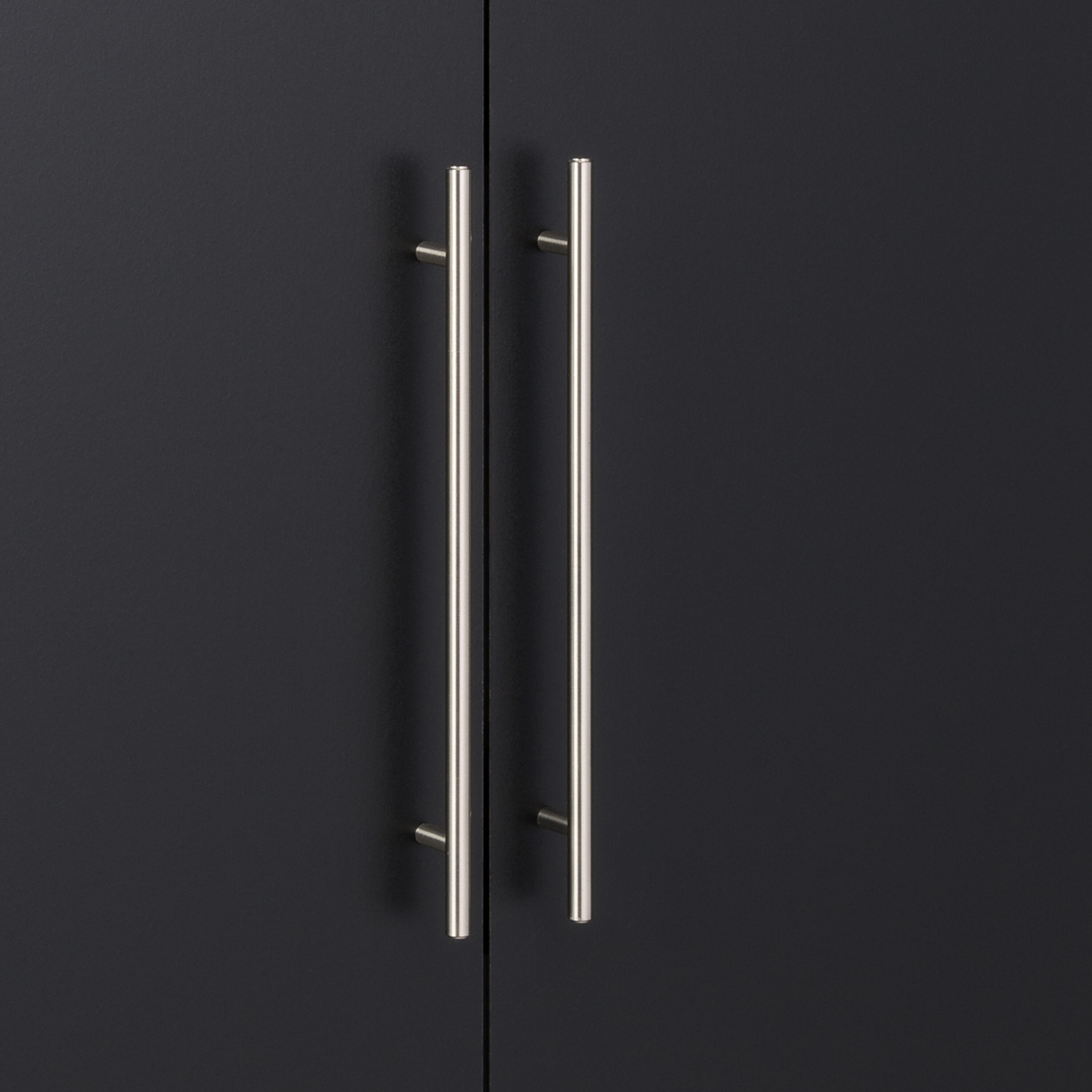 Sistema de almacenamiento para el garaje en madera compuesta negra con 4 gabinetes de 60 pulgadas de ancho x 72 pulgadas de alto x 16 pulgadas de profundidad BRGW-0706-4M