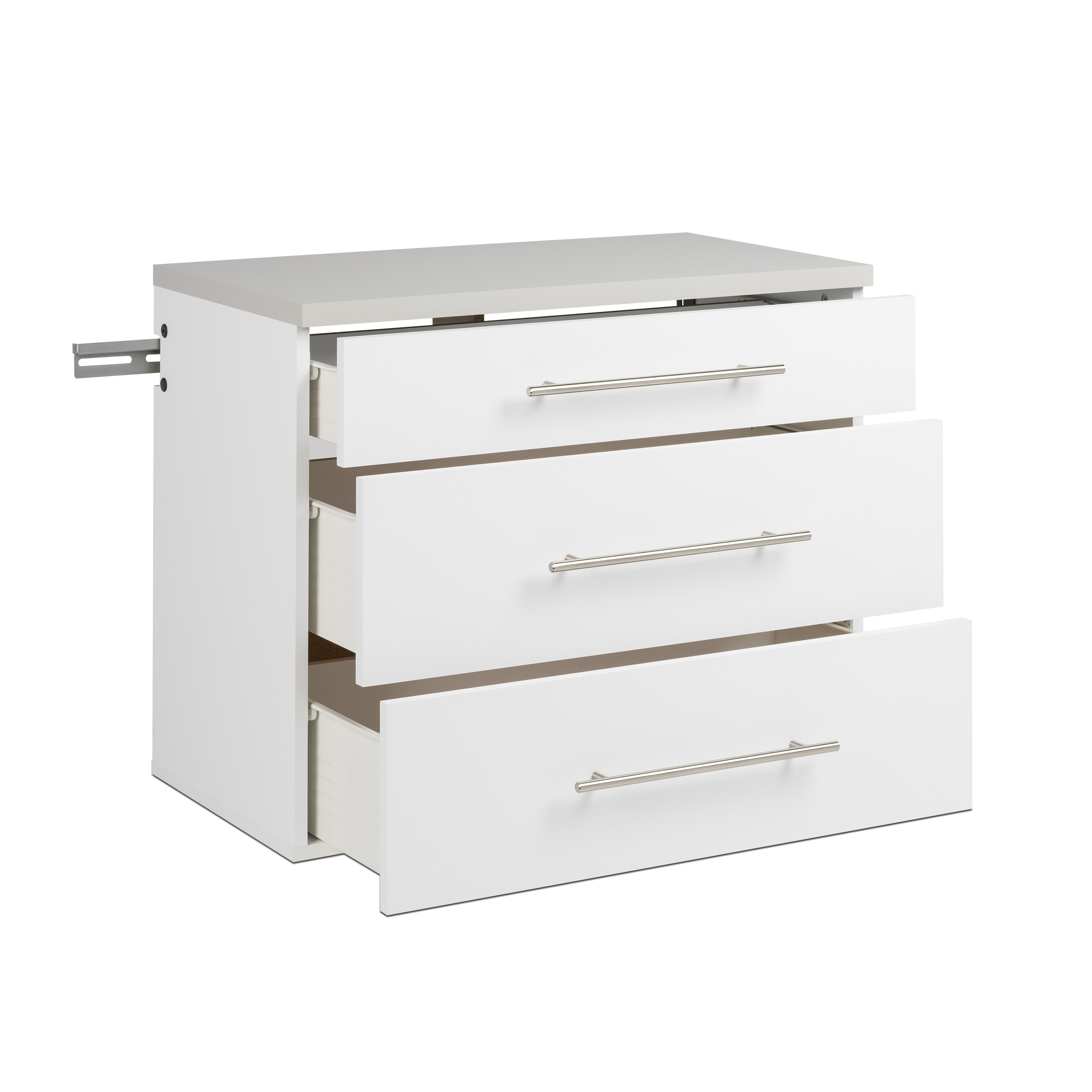 Sistema de Almacenamiento para Garage en Blanco de Madera Compuesta con 4 Gabinetes Prepac de 60 pulgadas de ancho x 72 pulgadas de alto x 16 pulgadas de profundidad WRGW-0706-4M