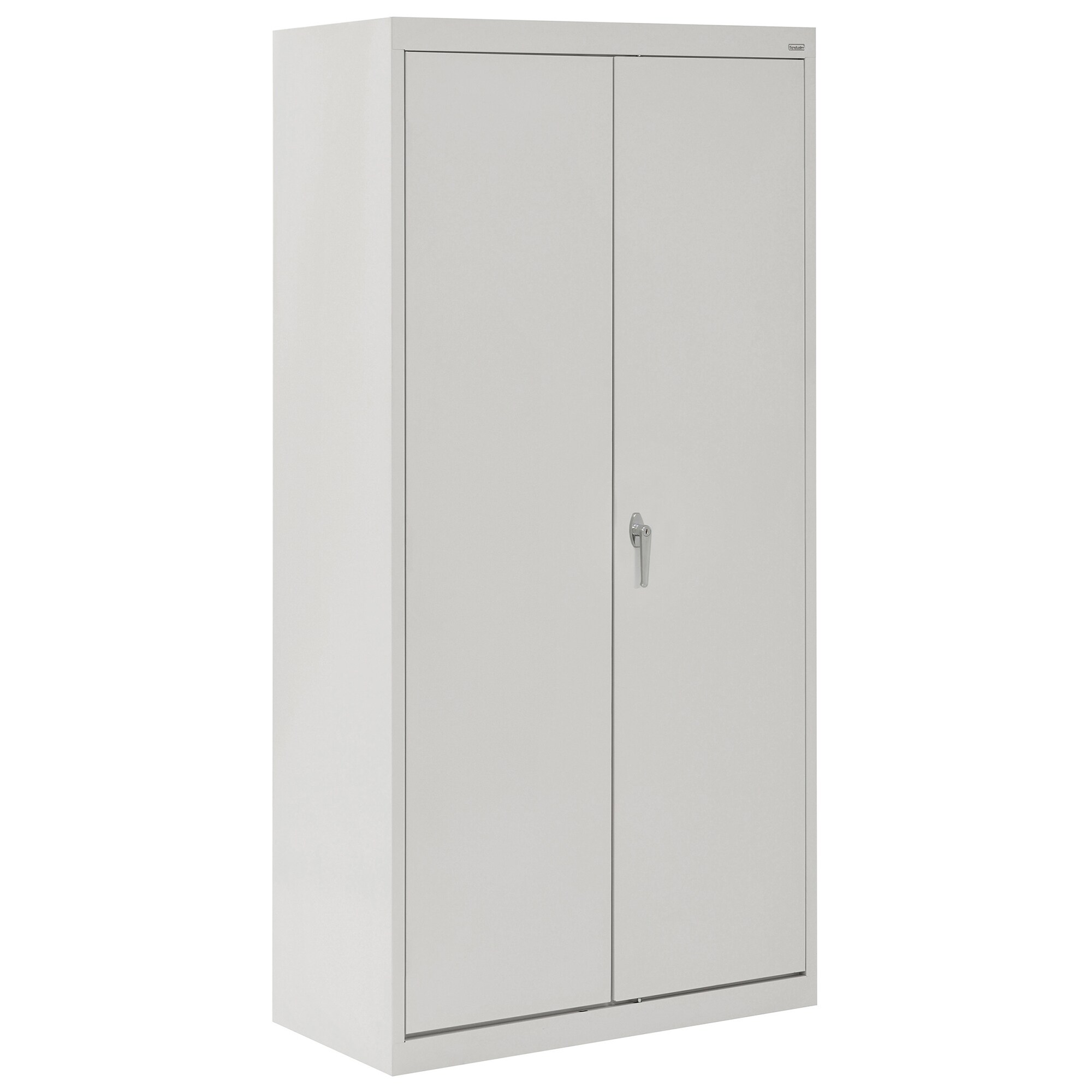 Gabinete de garaje de acero independiente en gris de 36 pulgadas de ancho x 72 pulgadas de alto x 18 pulgadas de profundidad de Sandusky CAC1361872-05