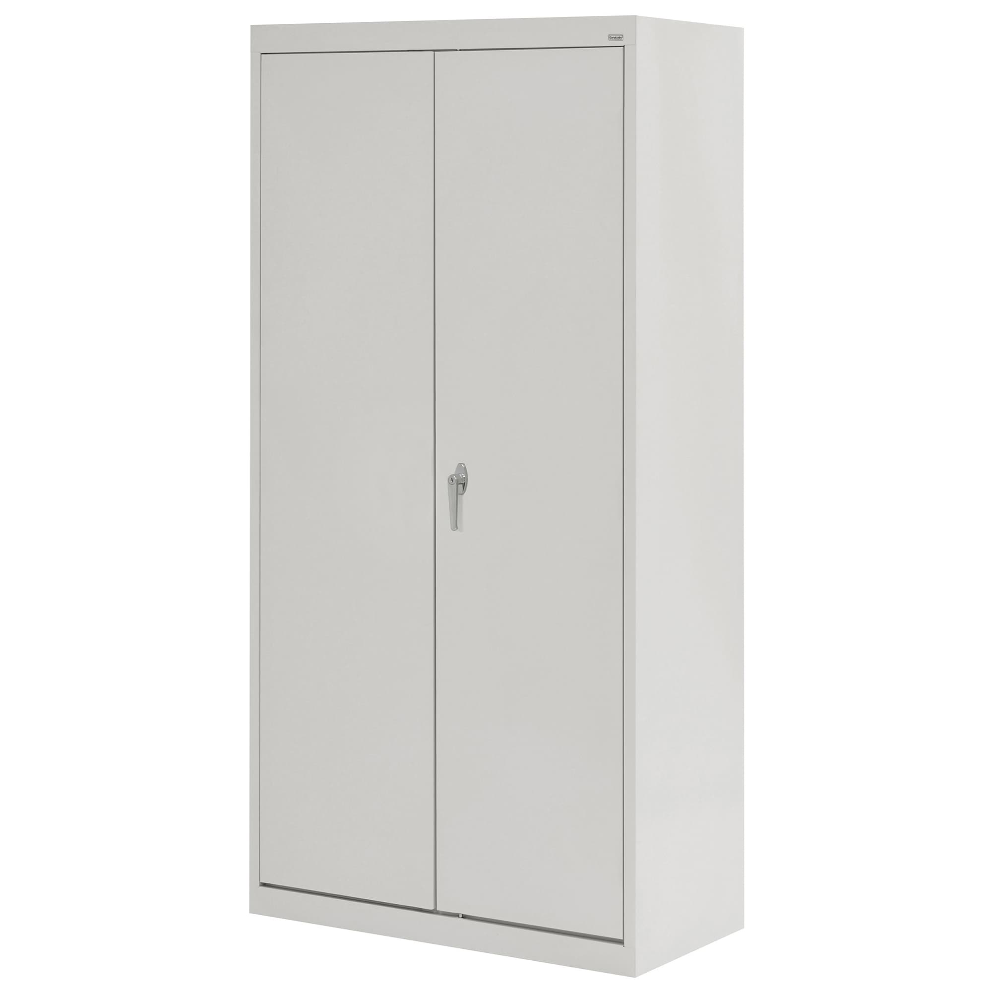 Gabinete de garaje de acero independiente en gris de 36 pulgadas de ancho x 72 pulgadas de alto x 18 pulgadas de profundidad de Sandusky CAC1361872-05