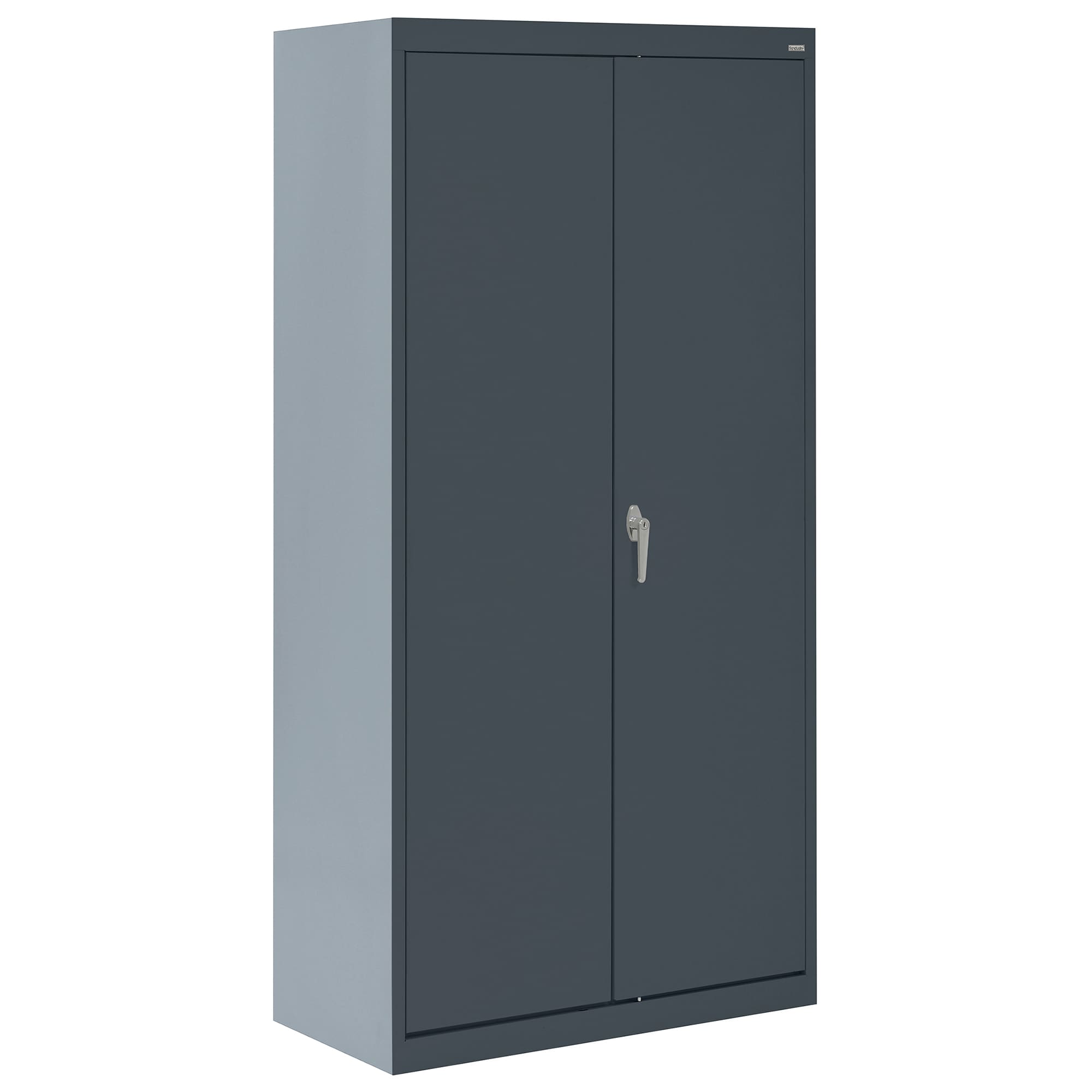Gabinete de garaje de acero independiente en gris de 36 pulgadas de ancho x 72 pulgadas de alto x 18 pulgadas de profundidad Sandusky CAC1361872-02