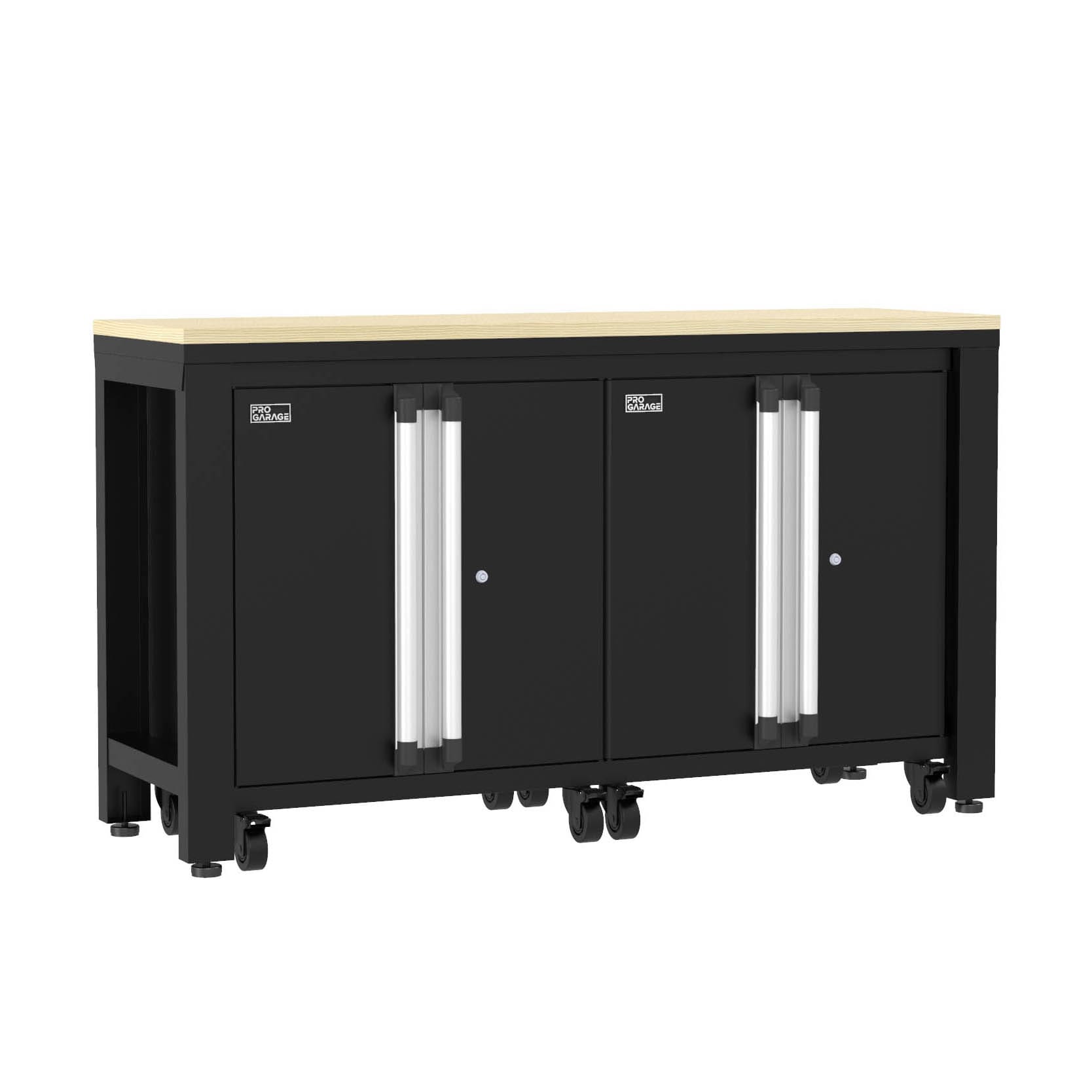 Sistema de almacenamiento para garaje de acero mate negro de 2 gabinetes ClosetMaid de 60.6 pulgadas de ancho x 35.2 pulgadas de alto x 18 pulgadas de profundidad 1085840