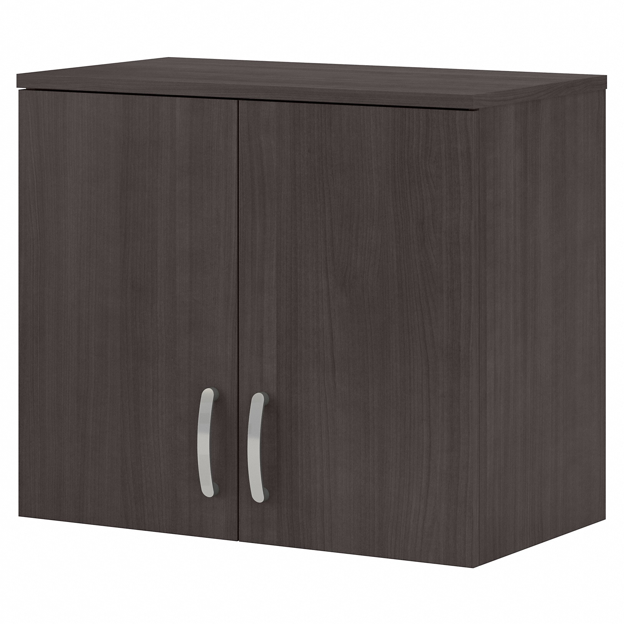 Gabinete de almacenamiento de utilidad para montar en la pared en gris tormenta de madera compuesta de 28.3464 pulgadas de ancho x 24.1732 pulgadas de alto de Bush Business Furniture