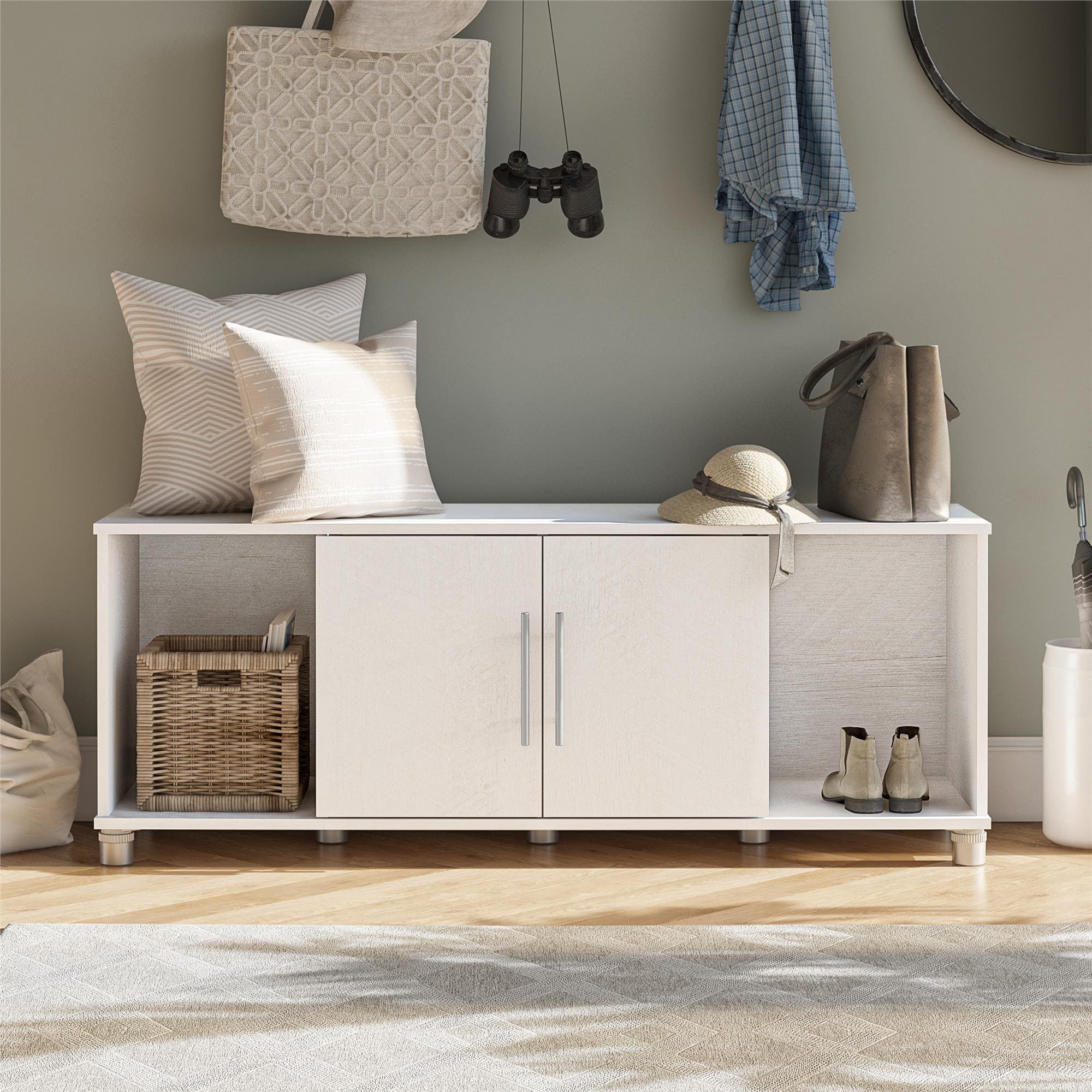 Ameriwood Home Camberly 54.00 pulgadas de ancho x 18.00 pulgadas de alto Roble Magnolia 4787341COM