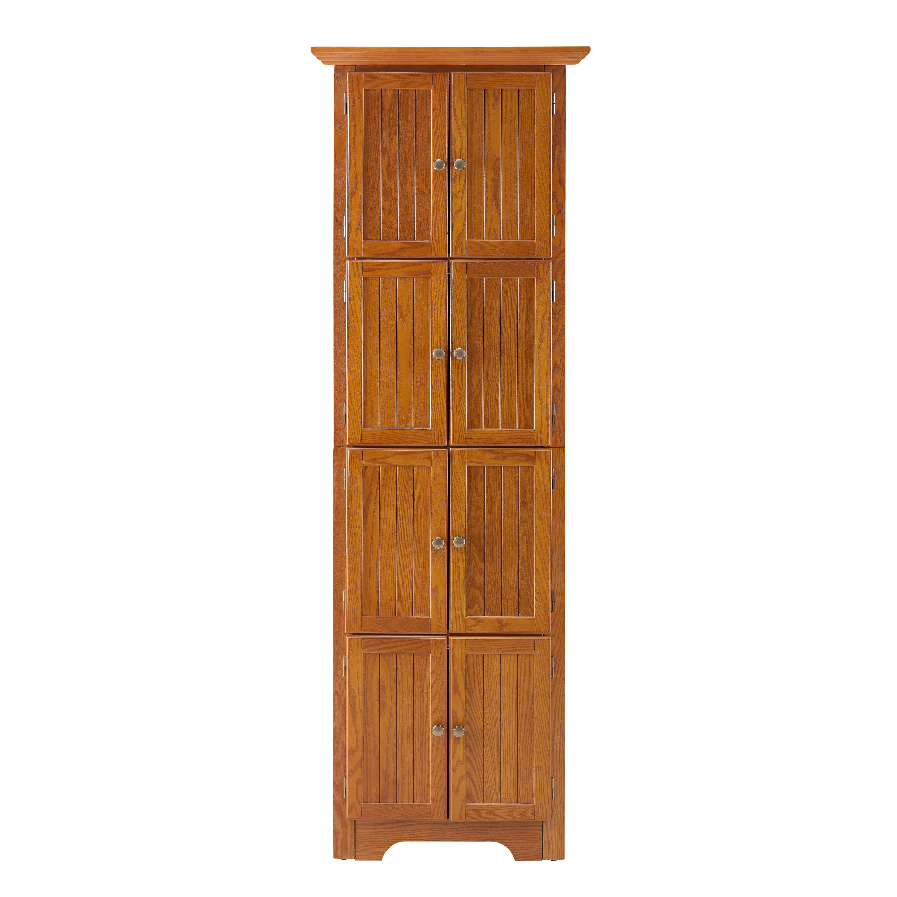 Gabinete de almacenamiento de utilidad independiente de roble MDF EXTRAUP de 24.6 pulgadas de ancho x 72 pulgadas de alto YHLW1758P211014