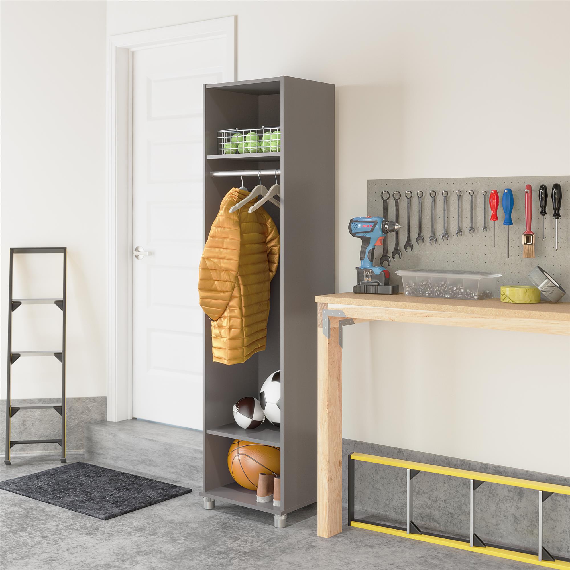 Mueble para el hogar Ameriwood Camberly 18.23 pulgadas de ancho x 74.25 pulgadas de alto gris grafito 2041408COM