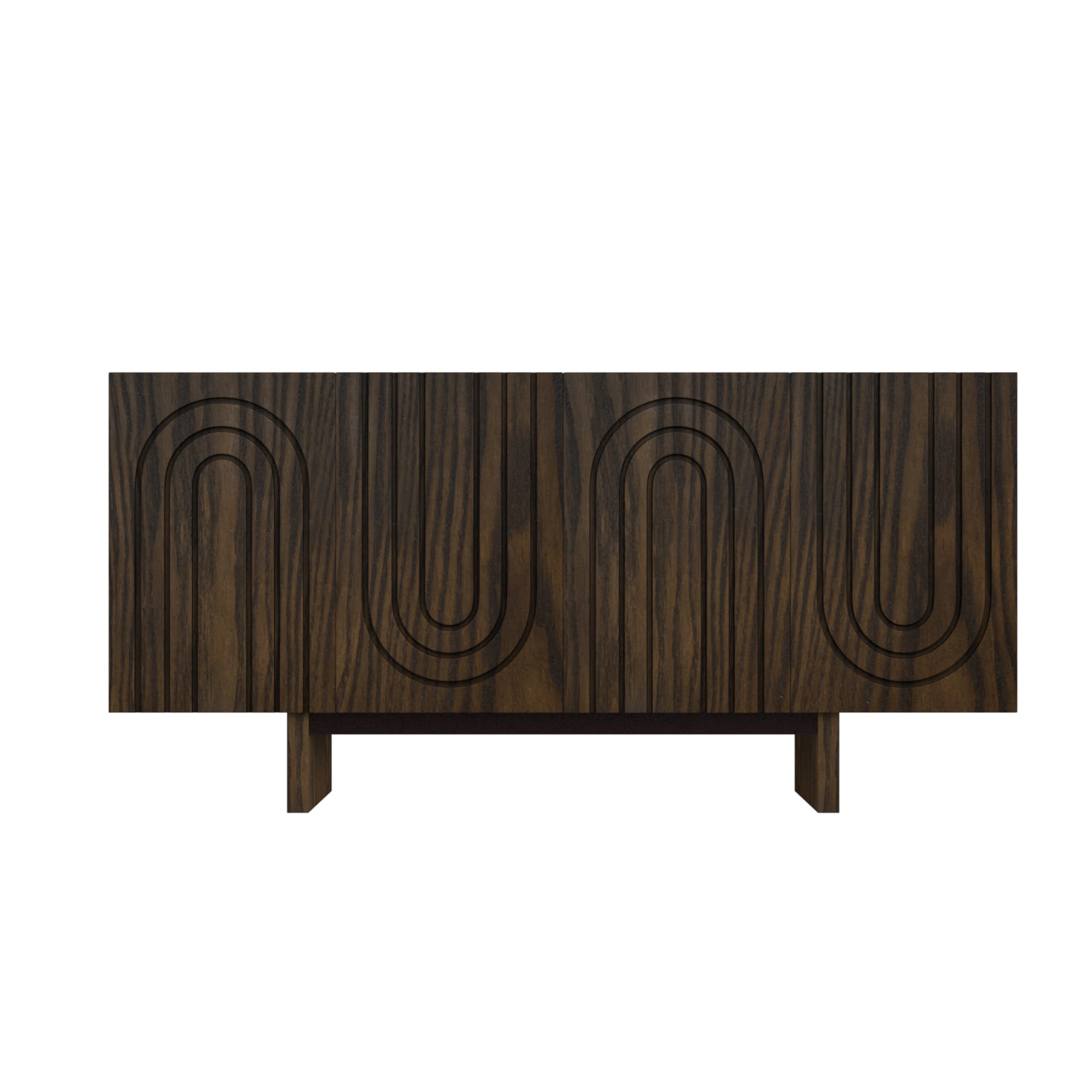 Gabinete de almacenamiento de utilidad independiente marrón de MDF Clihome 15.75 pulgadas de ancho x 30.71 pulgadas de alto CL-1659-K-BW-N