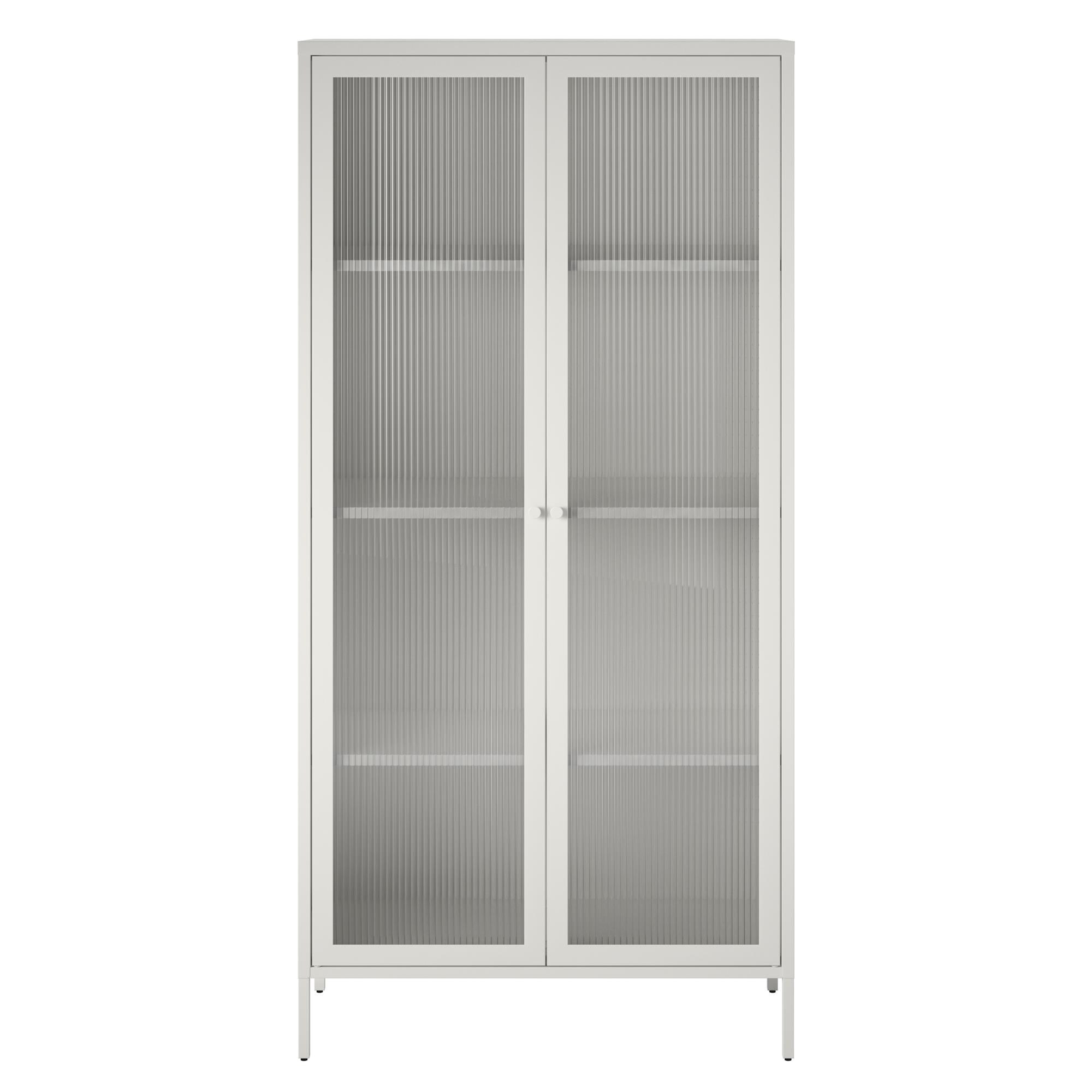 Gabinete de almacenamiento utilitario independiente de acero blanco Ameriwood Home Ashbury Heights 35.38 pulgadas W x 72.83 pulgadas H 3464013COM