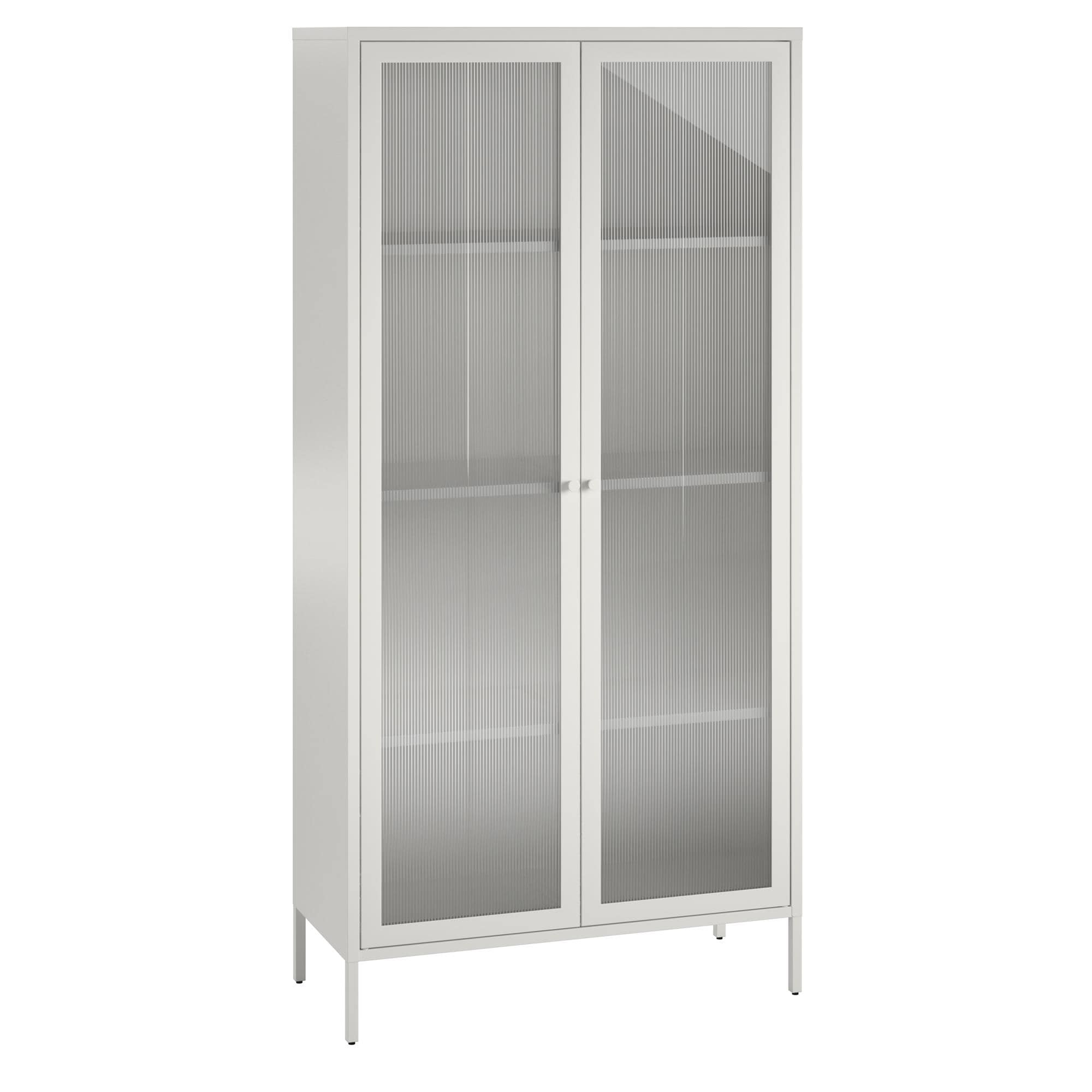 Gabinete de almacenamiento utilitario independiente de acero blanco Ameriwood Home Ashbury Heights 35.38 pulgadas W x 72.83 pulgadas H 3464013COM