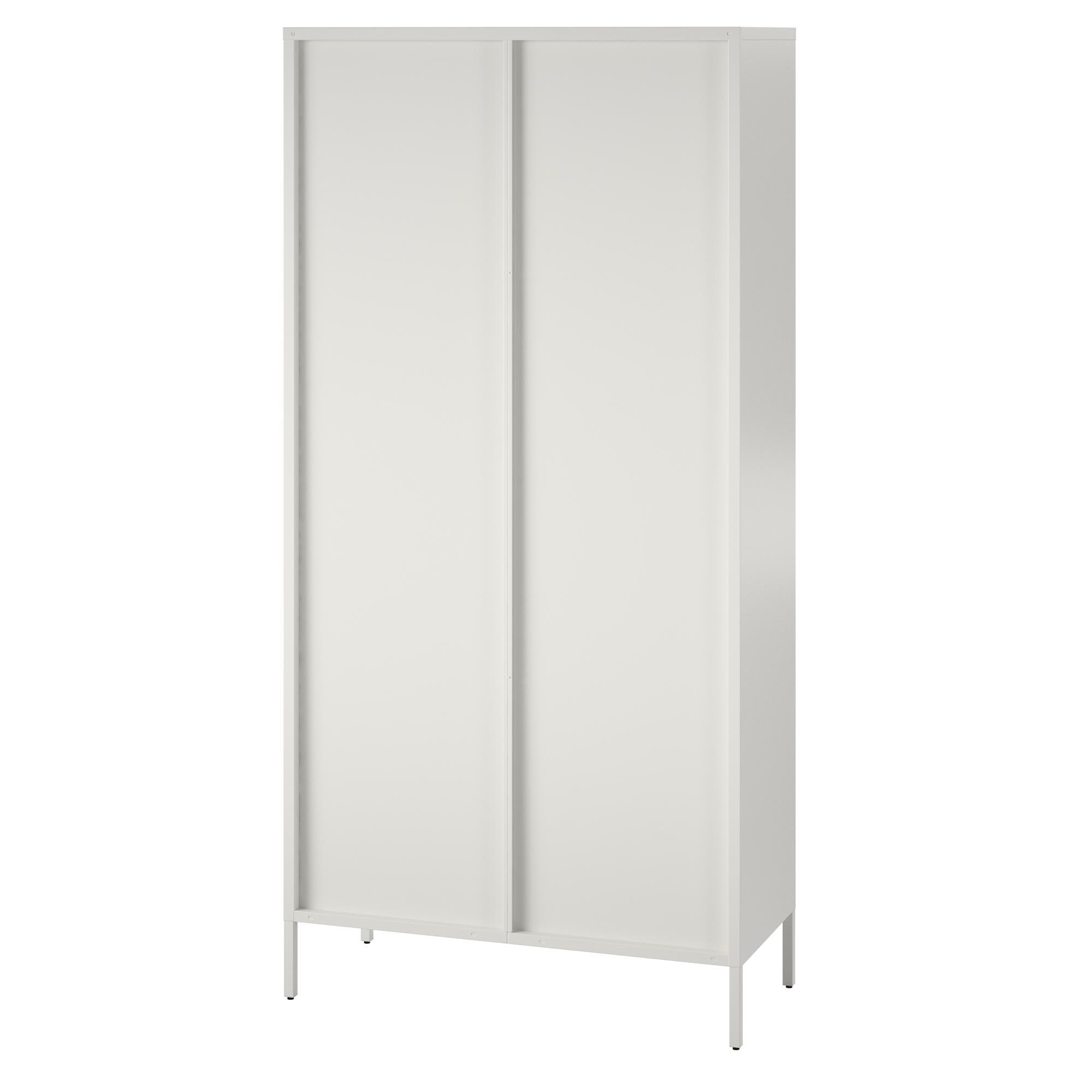 Gabinete de almacenamiento utilitario independiente de acero blanco Ameriwood Home Ashbury Heights 35.38 pulgadas W x 72.83 pulgadas H 3464013COM