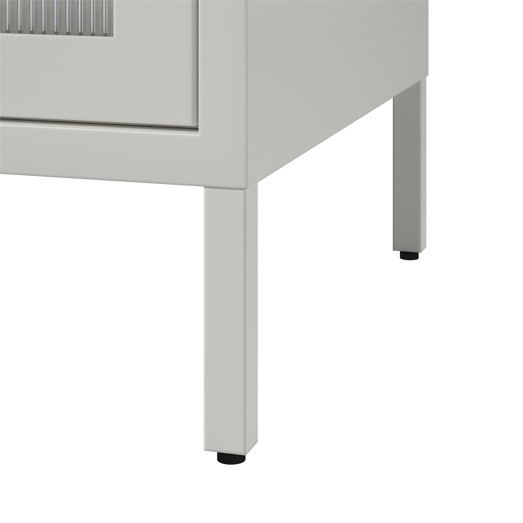 Gabinete de almacenamiento utilitario independiente de acero blanco Ameriwood Home Ashbury Heights 35.38 pulgadas W x 72.83 pulgadas H 3464013COM