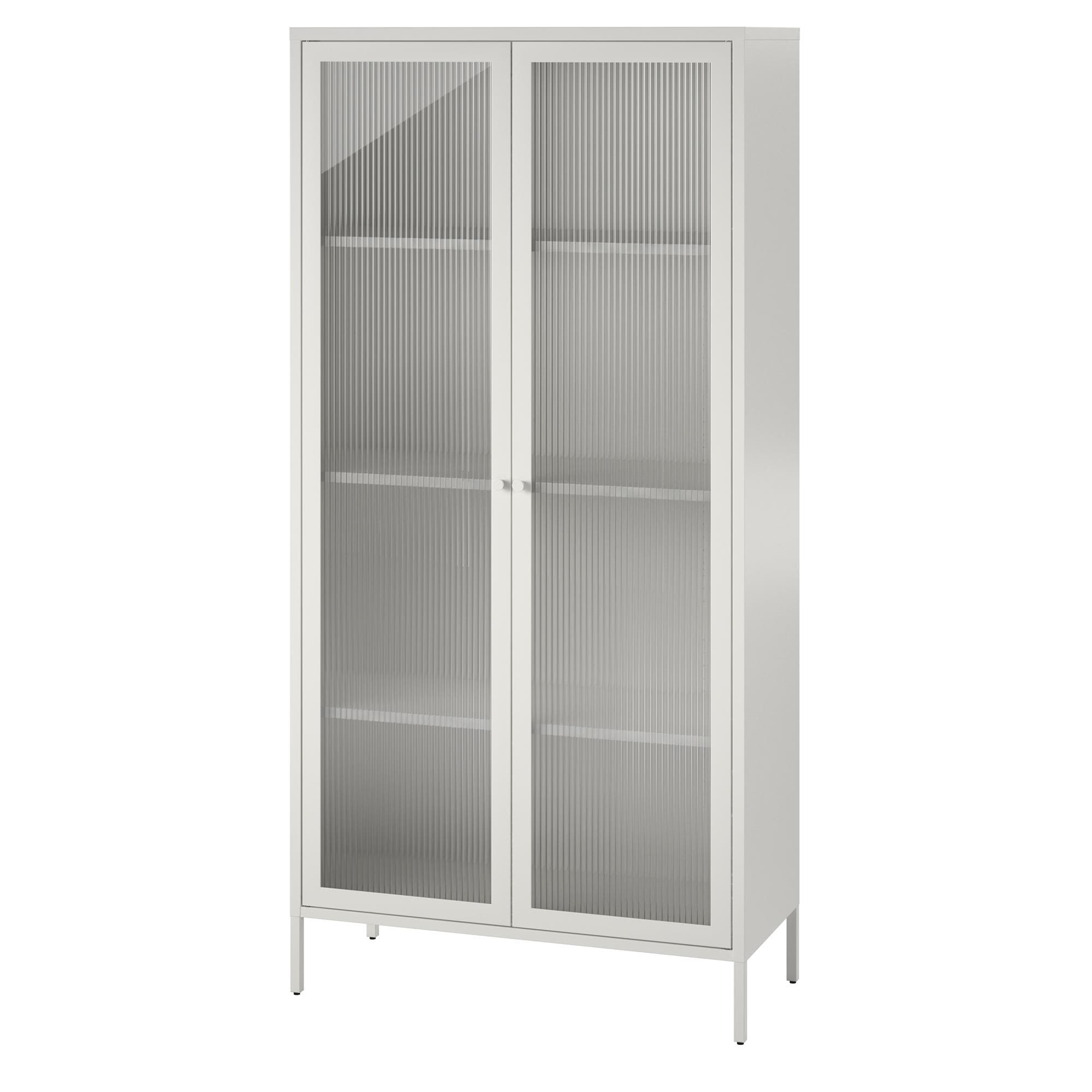 Gabinete de almacenamiento utilitario independiente de acero blanco Ameriwood Home Ashbury Heights 35.38 pulgadas W x 72.83 pulgadas H 3464013COM