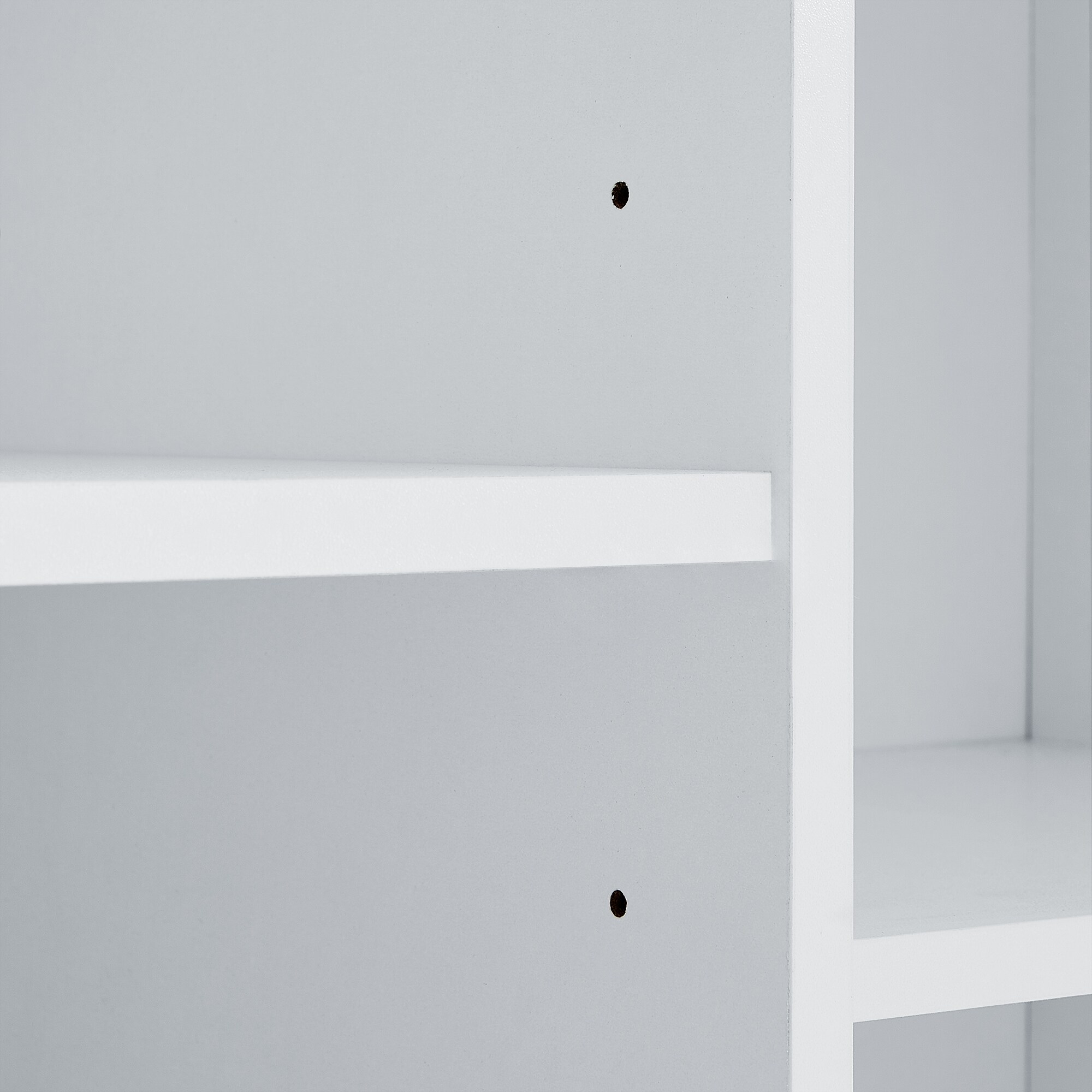 Gabinete de Almacenamiento Utilitario Independiente blanco de MDF Siavonce 31 pulg. de ancho x 68 pulg. de alto XH68233