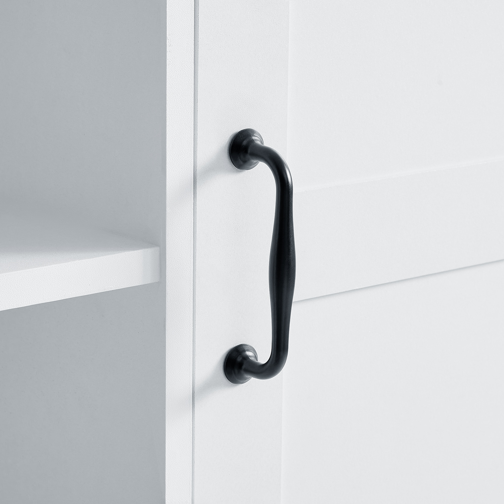 Gabinete de Almacenamiento Utilitario Independiente blanco de MDF Siavonce 31 pulg. de ancho x 68 pulg. de alto XH68233